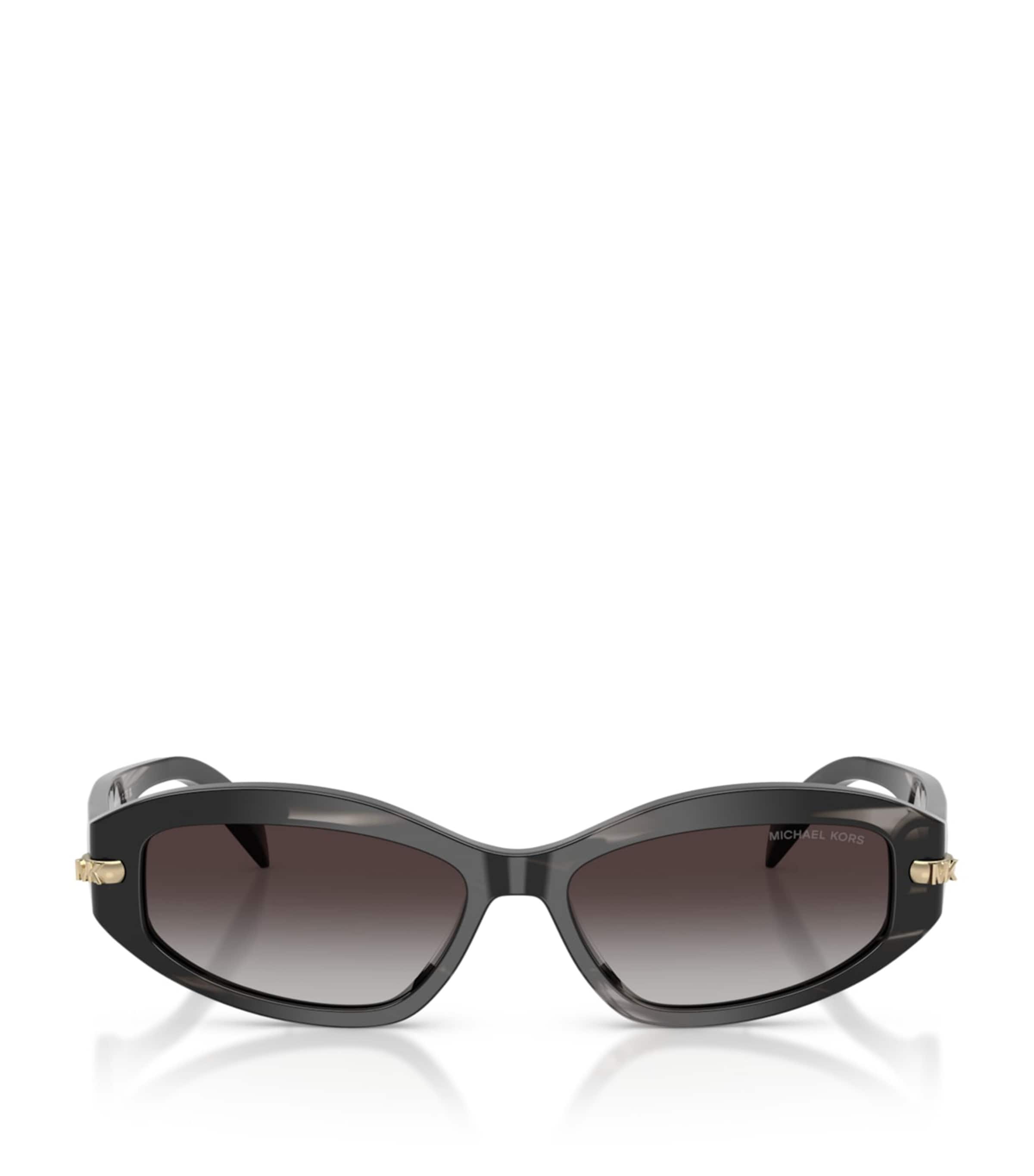 Michael Kors Wilmington Oval Sunglasses Black