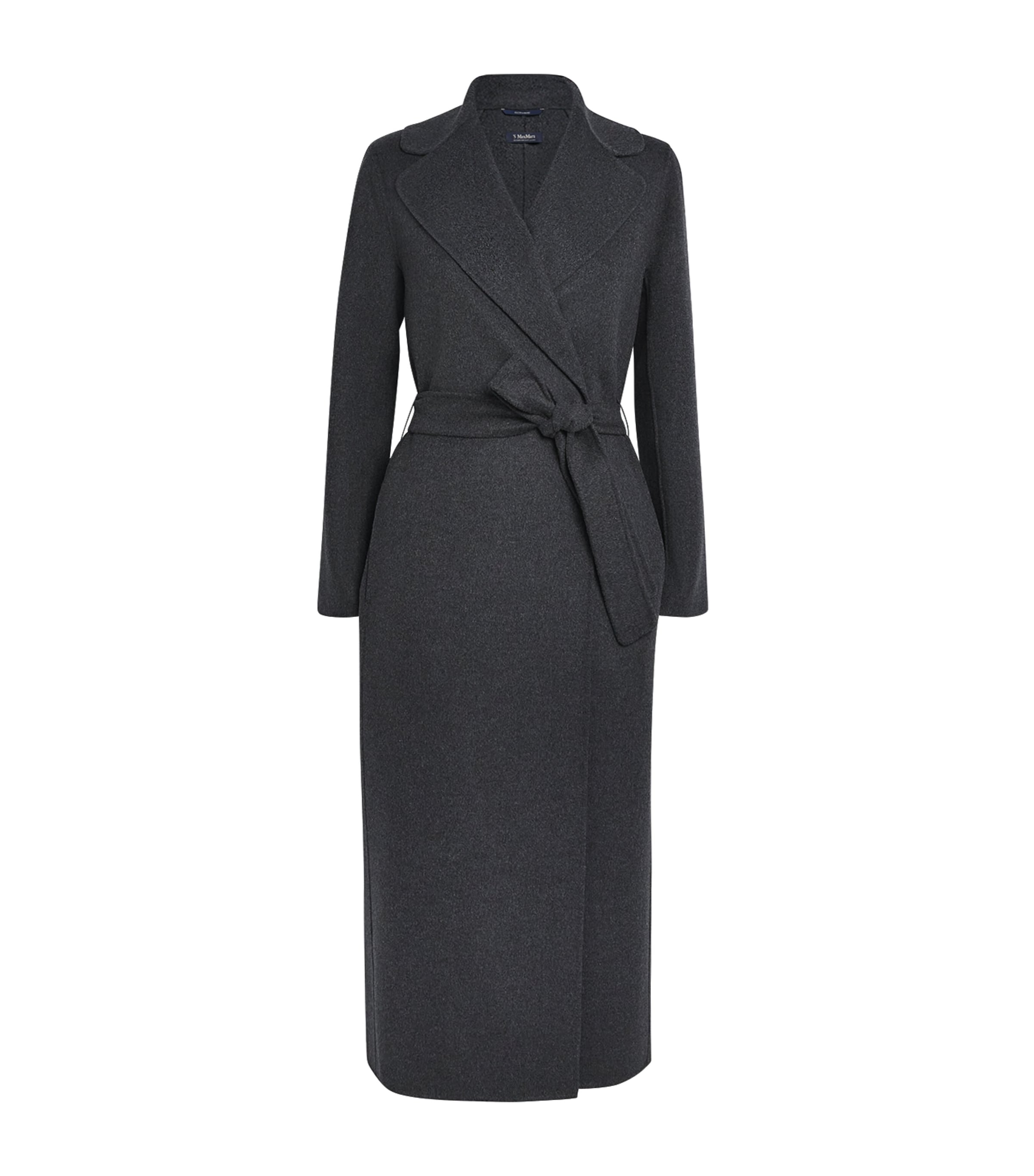 Virgin Wool Wrap Coat