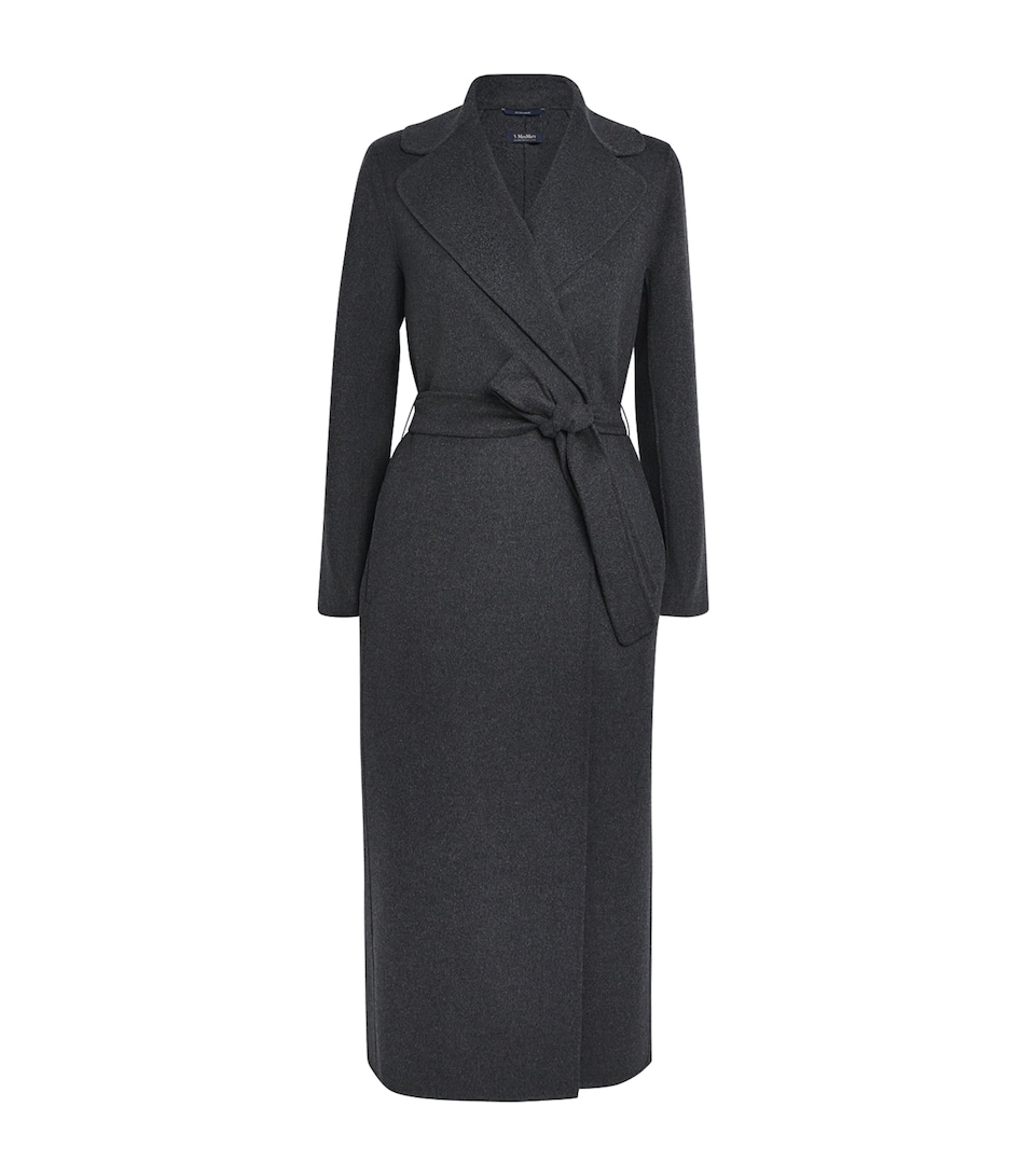 Virgin Wool Wrap Coat