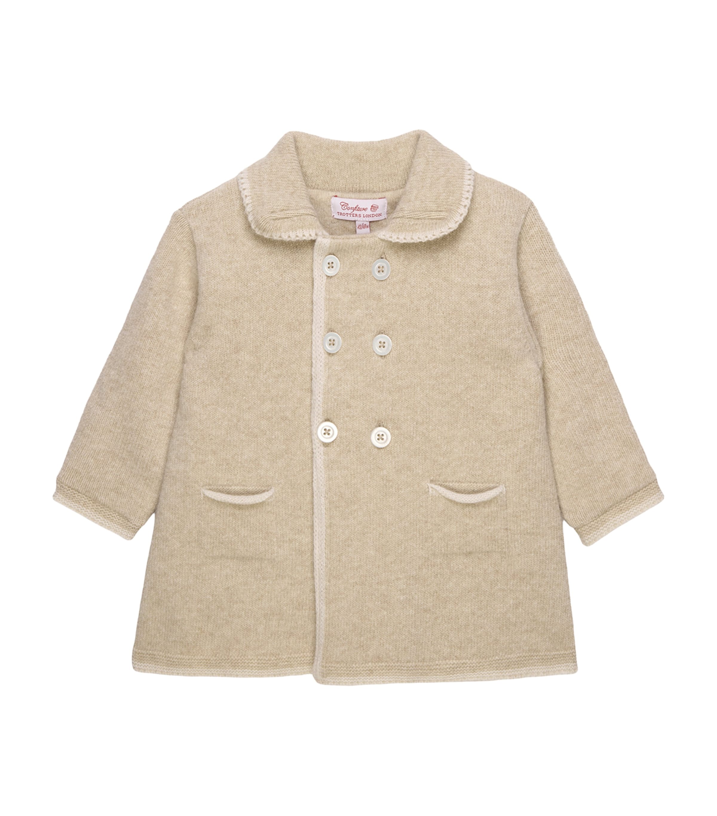 Trotters Wool-Blend Alexandra Coat (3-24 Months) Oatmeal