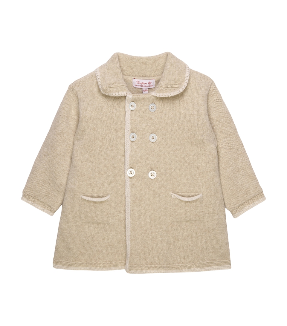 Trotters Wool-Blend Alexandra Coat (3-24 Months) Oatmeal