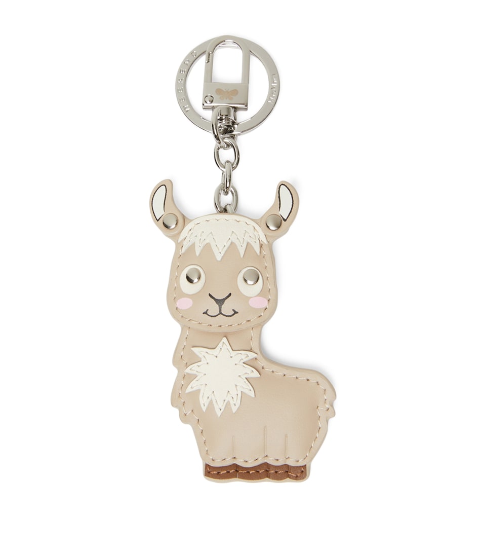 Leather Llama Keyring