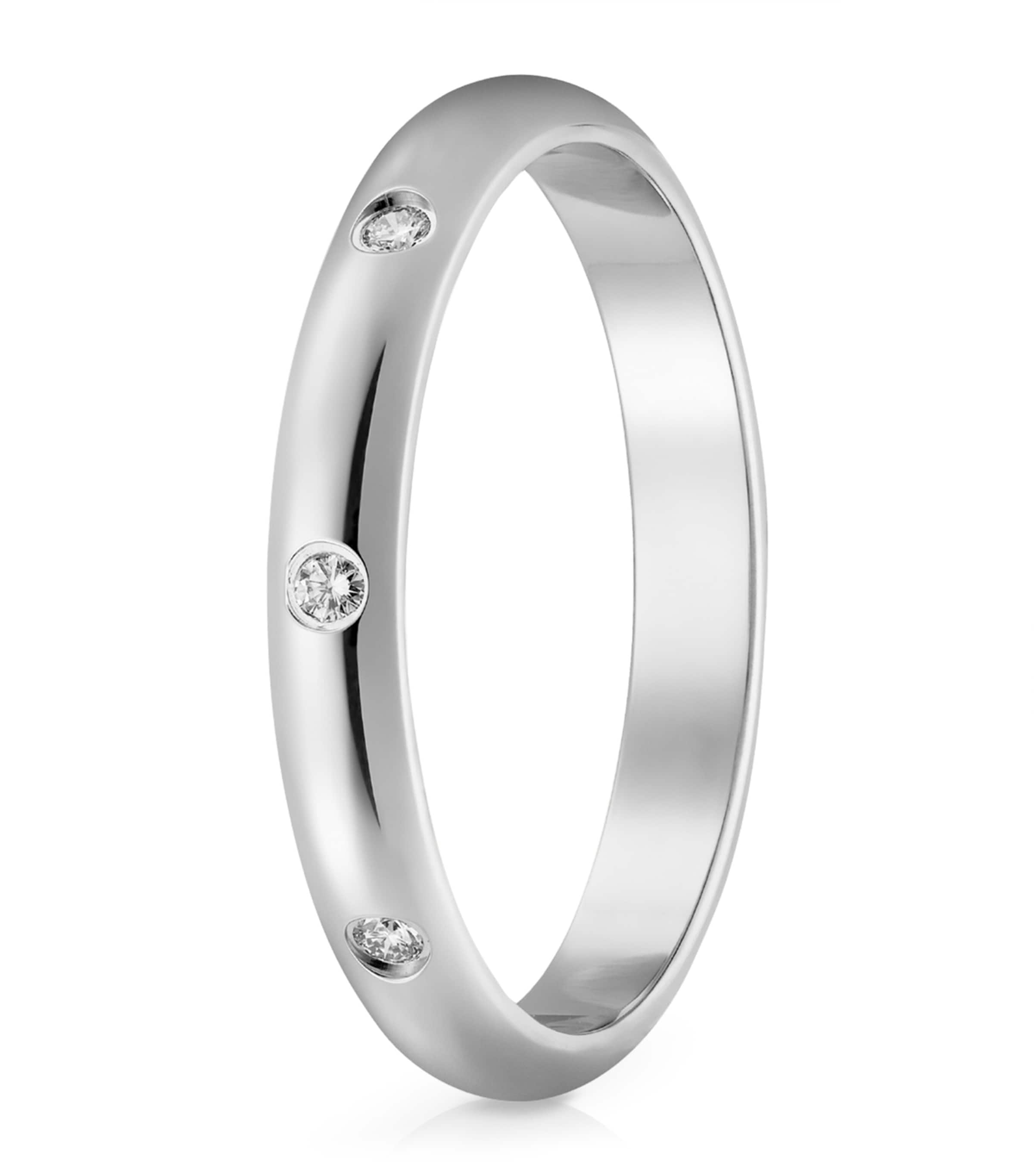 Cartier Platinum and Diamond 1895 Wedding Ring
