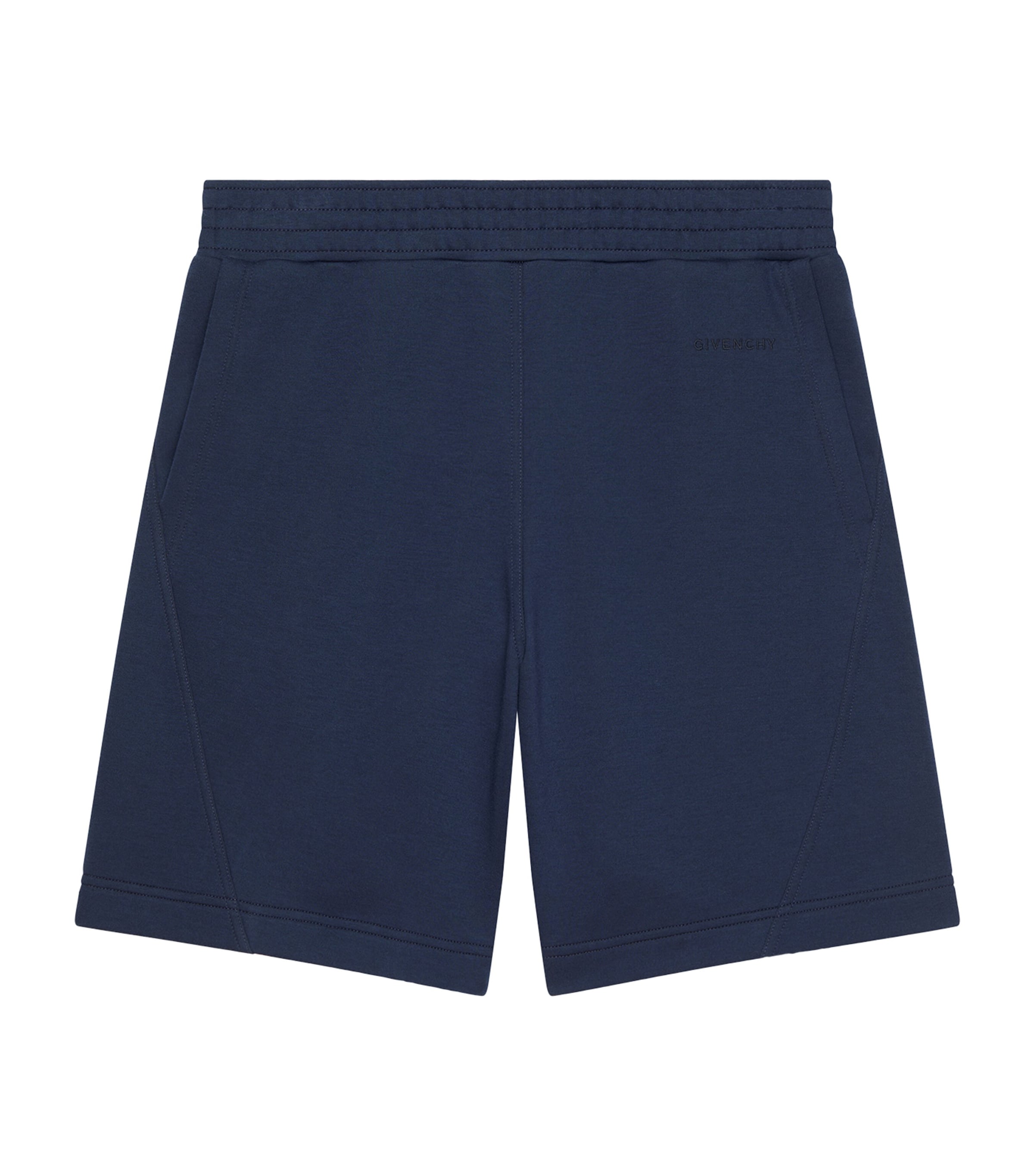 ショートパンツ Givenchy Navy Blue Wool Shorts Givenchy Scalloped Waistband Wool Mohair Sailor Shorts