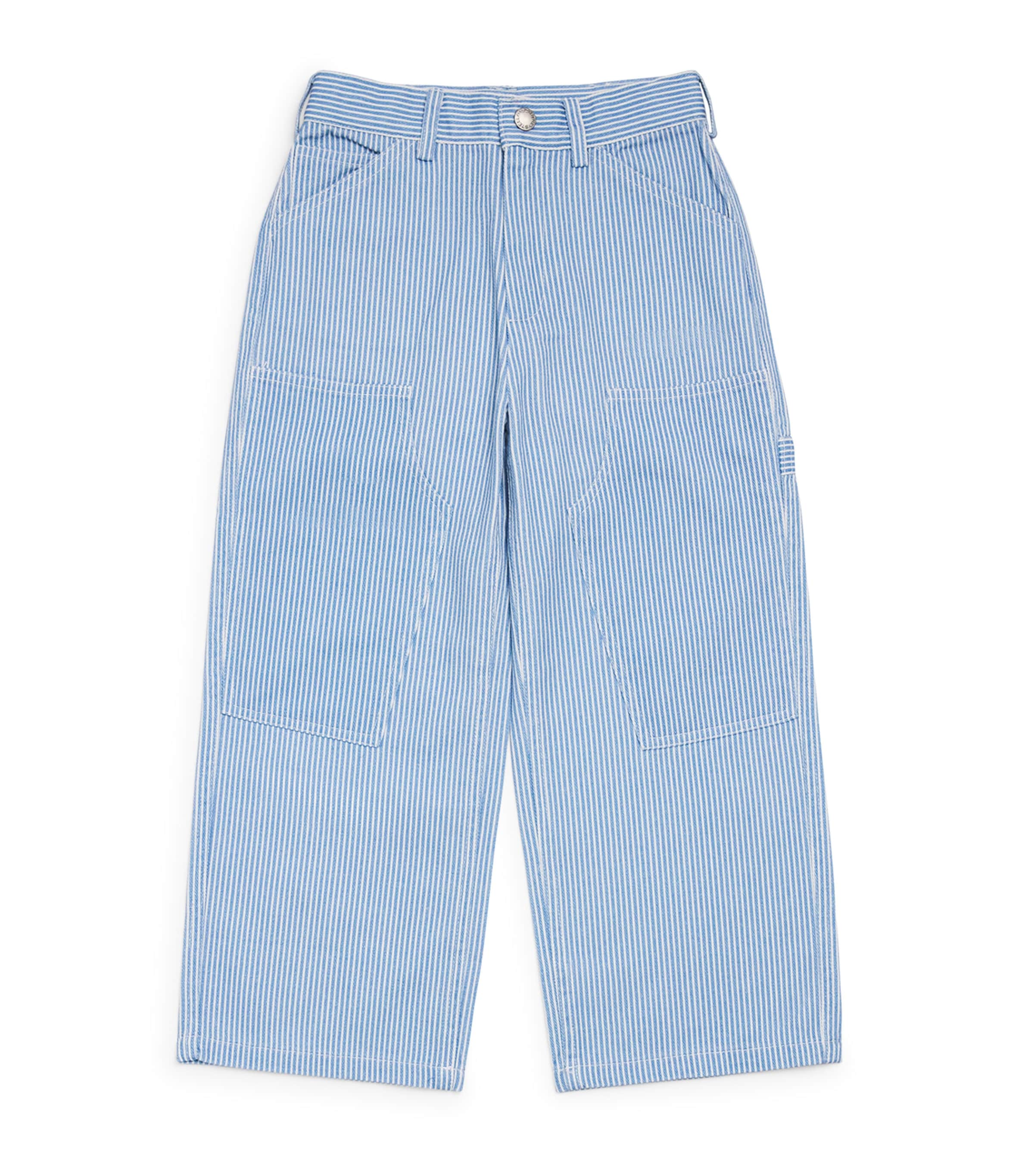 Stella McCartney Kids Stripe Carpenter Jeans (3-14 Years) Blu