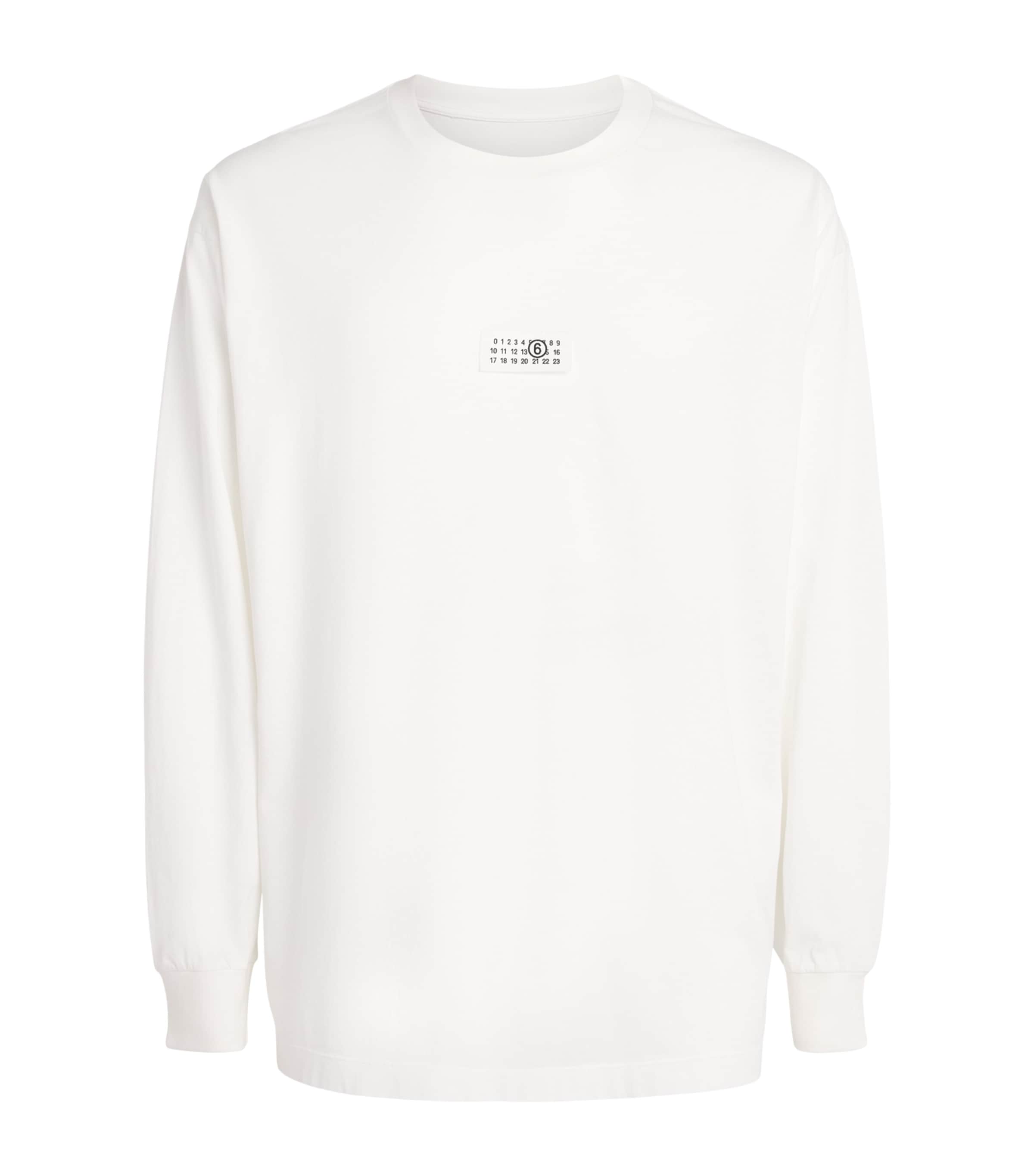 MM6 Maison Margiela Mens Cotton Numerical Logo T-Shirt White