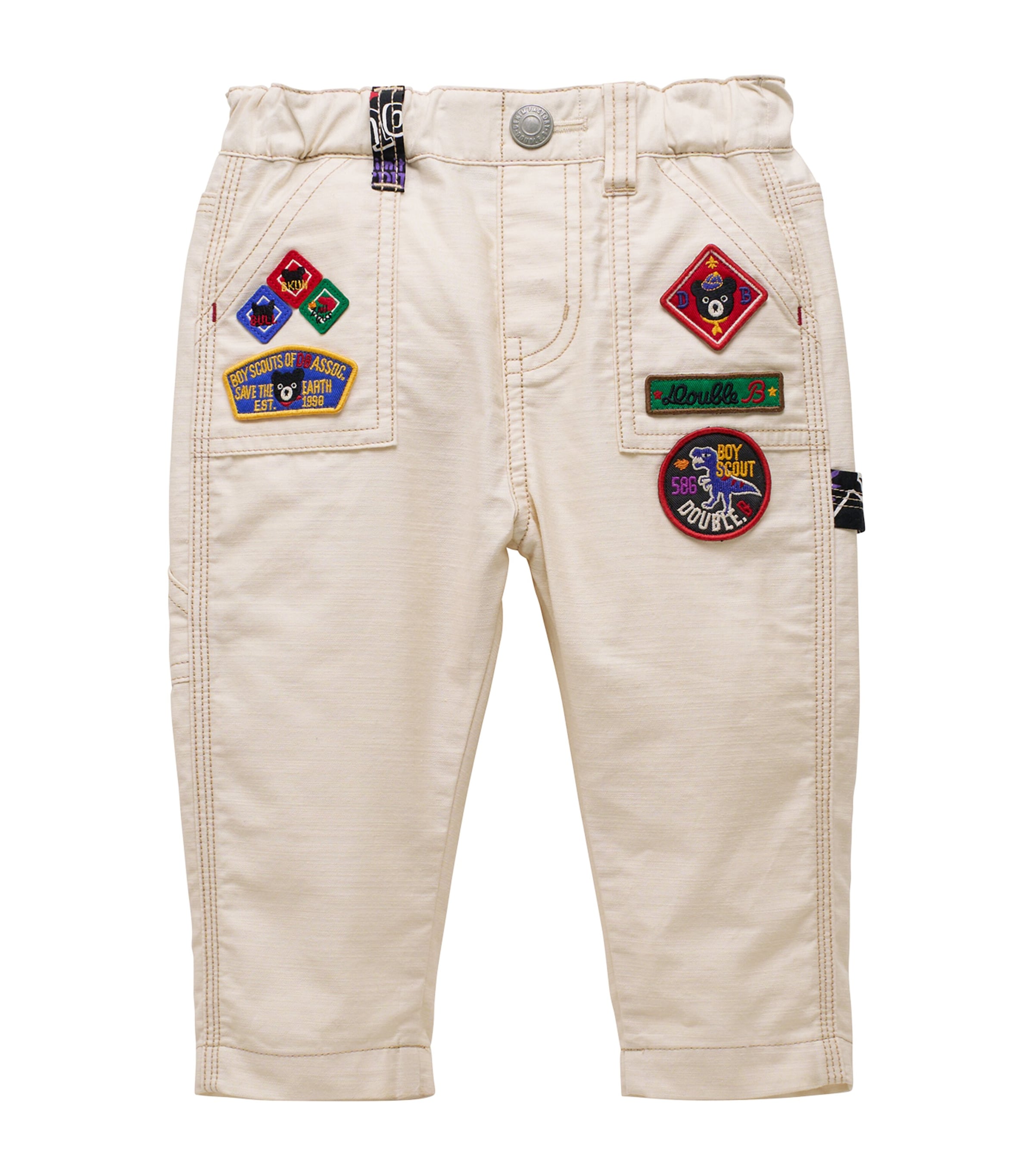Miki House Cotton Patchwork Jeans (2-11 Years)
