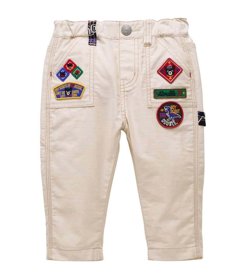 Miki House Cotton Patchwork Jeans (2-11 Years)
