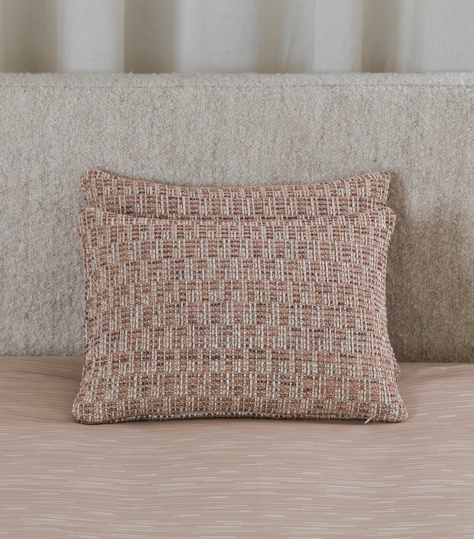 Frette Tweed Decorative Cushion Cover (30cm x 40cm) Misty Blush