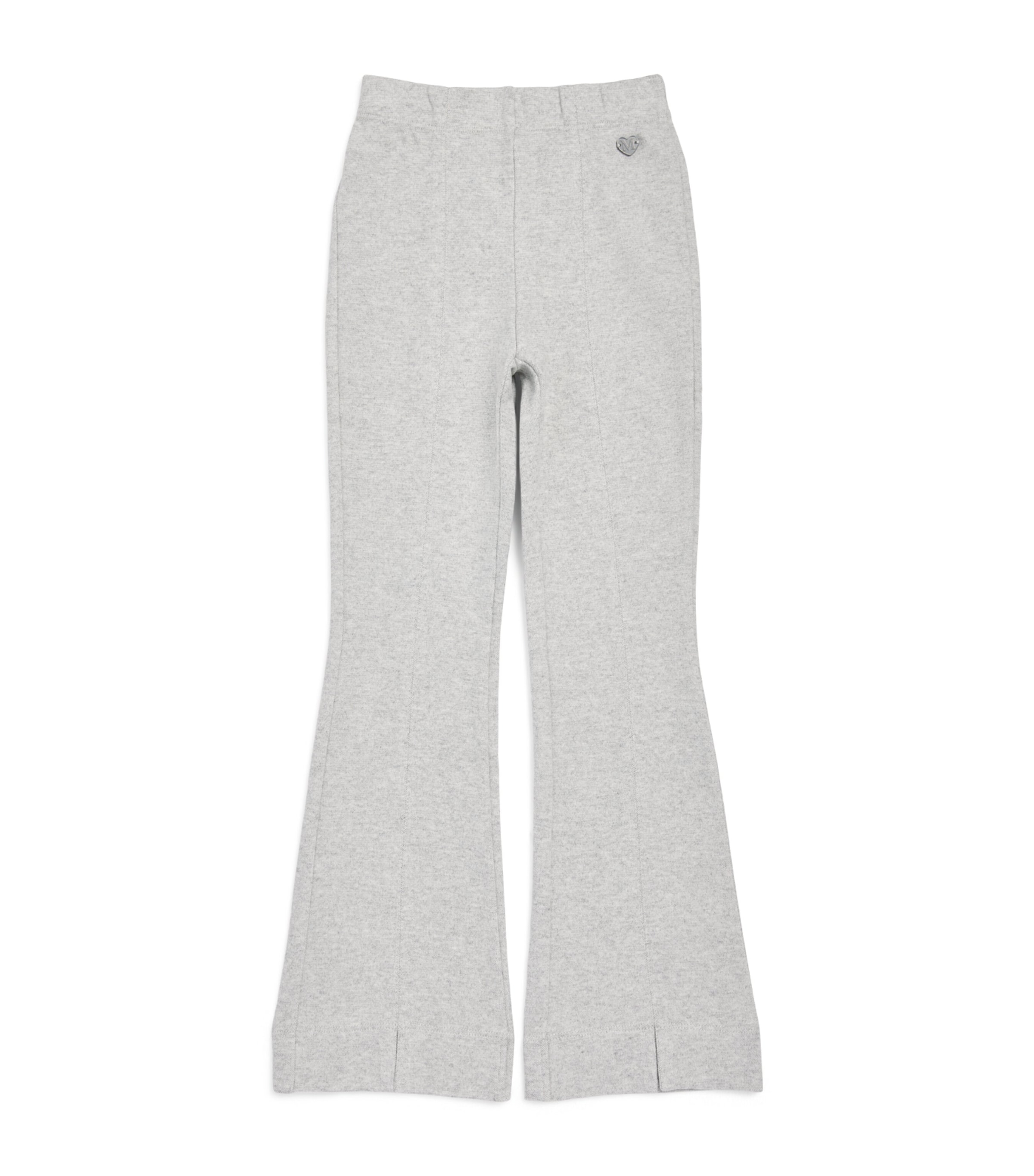 Monnalisa Logo Flared Leggings (6 Months-6 Years) Grigio