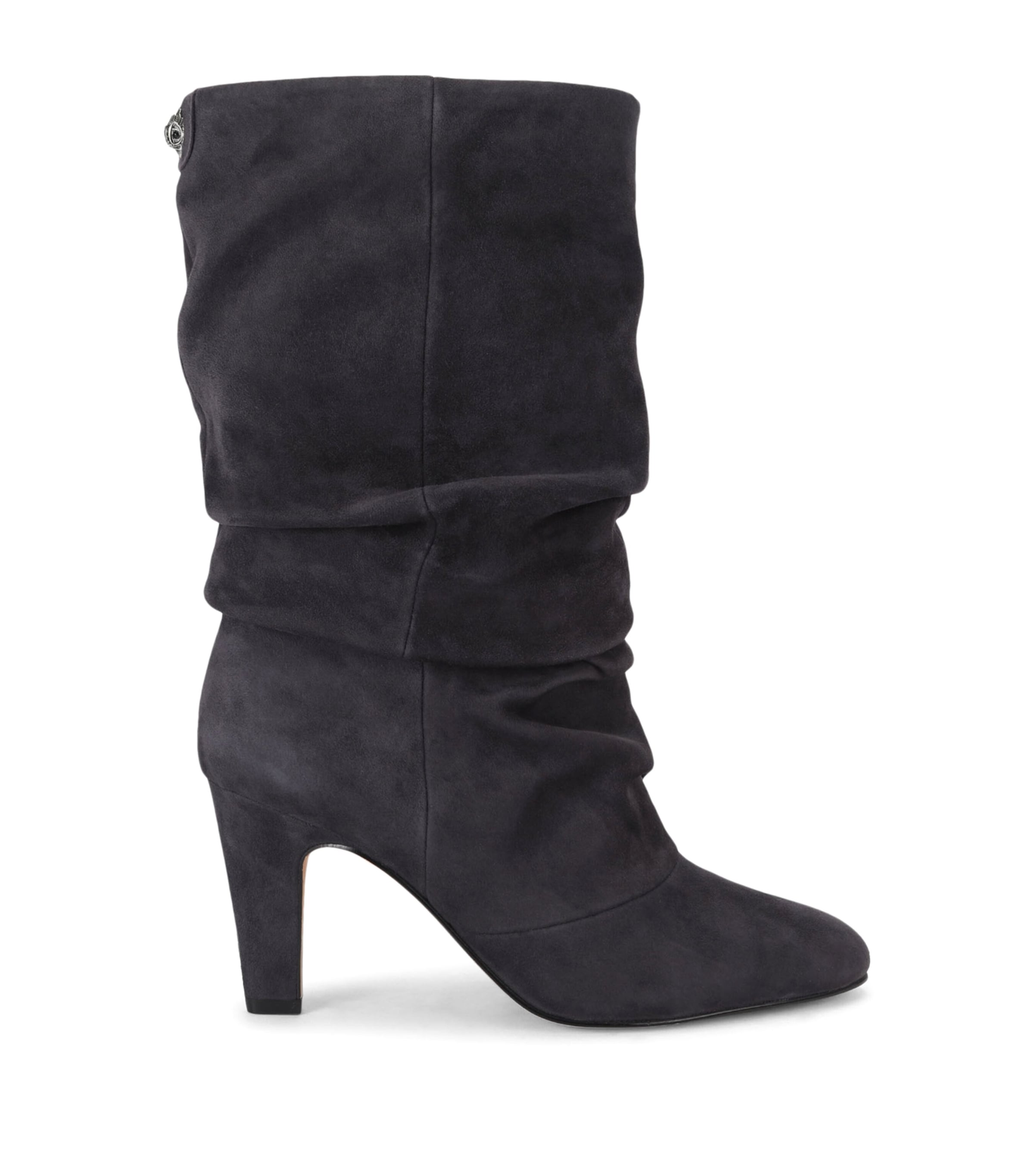 Kurt Geiger London Suede Barb Slouch Boots Grey