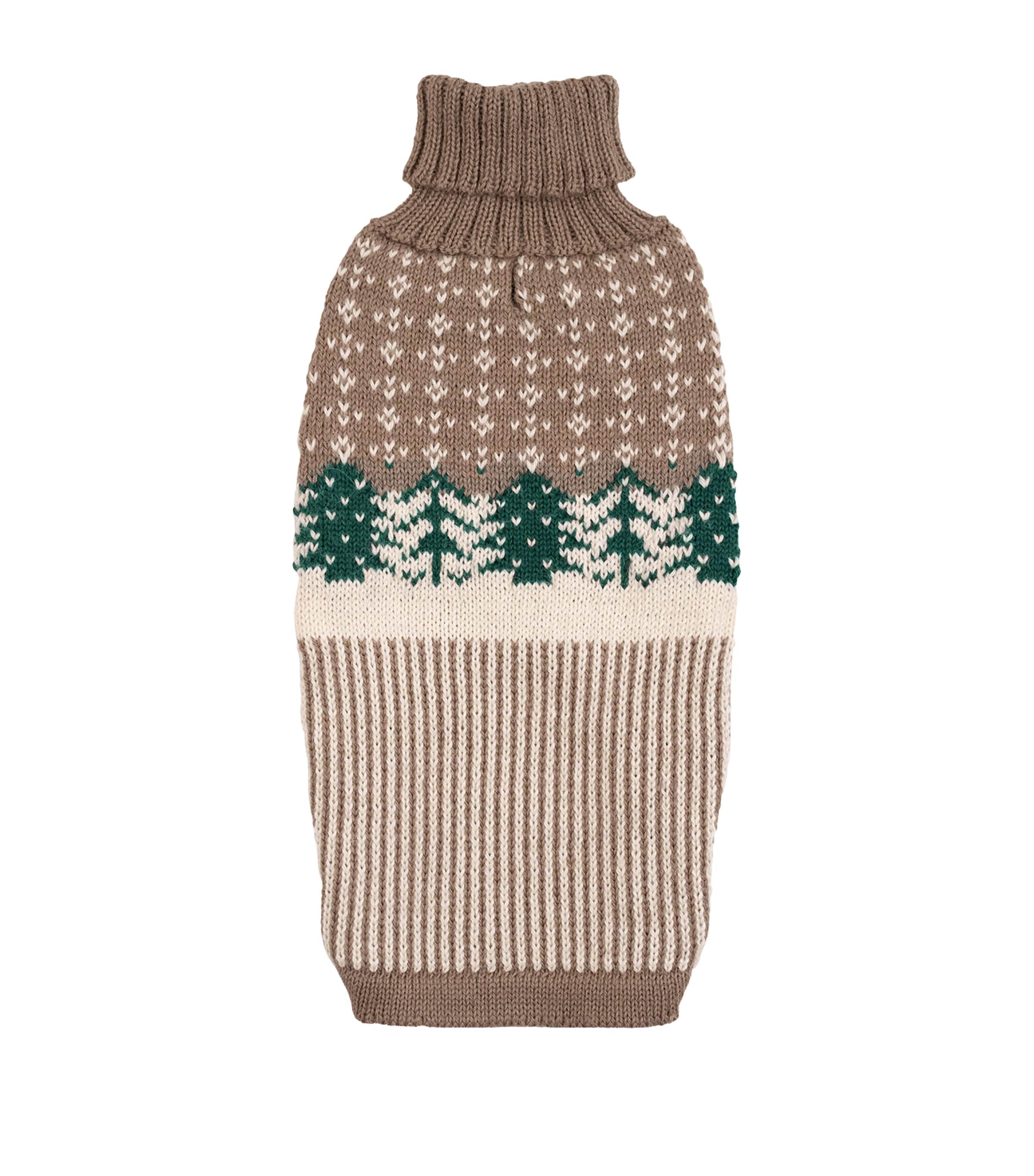 ALQO WASI Alpaca-Blend Frosted Grove Dog Sweater (Medium) Frosted Grove