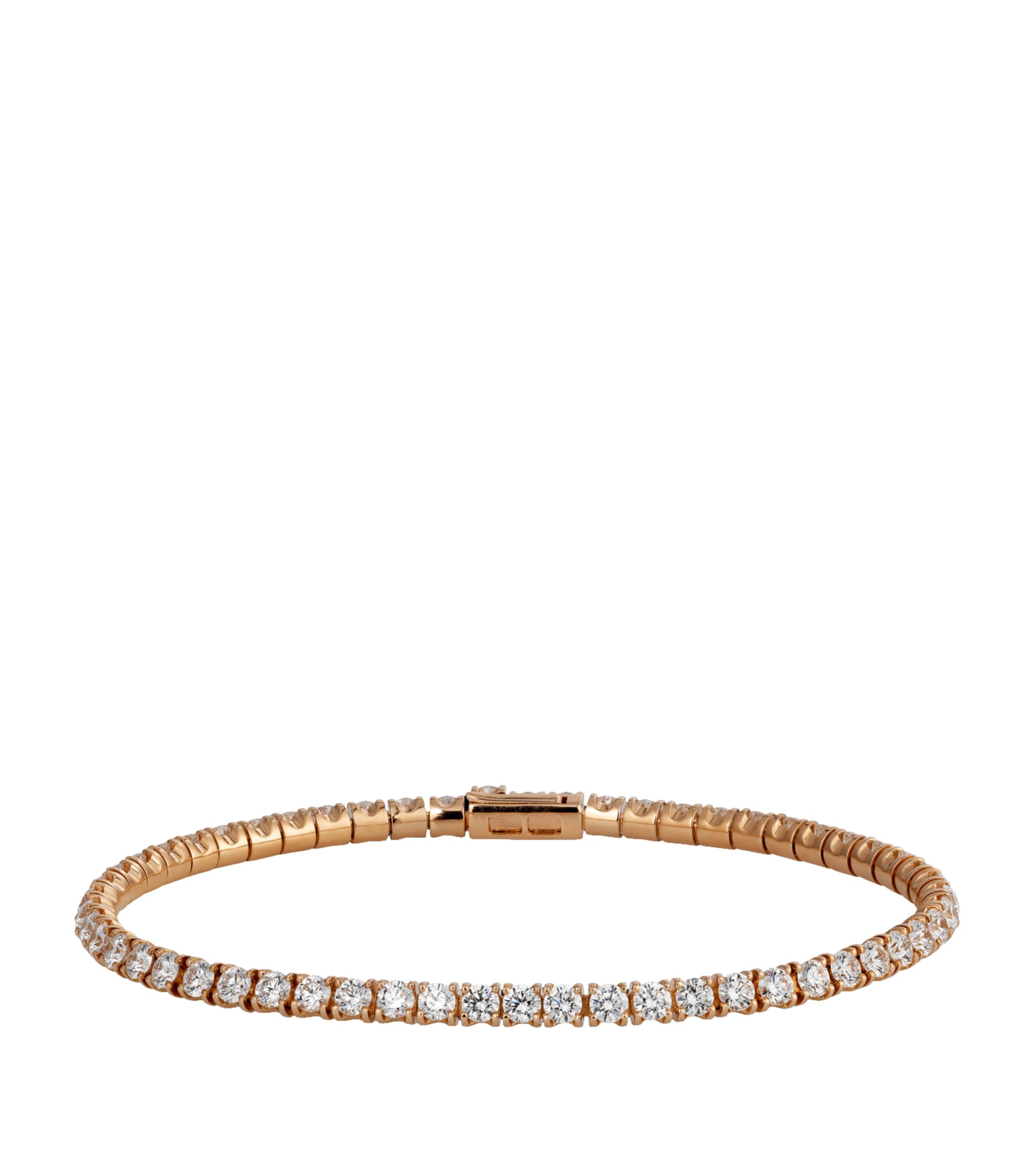 Cartier Rose Gold and Diamond Essential Lines Bracelet (Size 16) Rose Gold