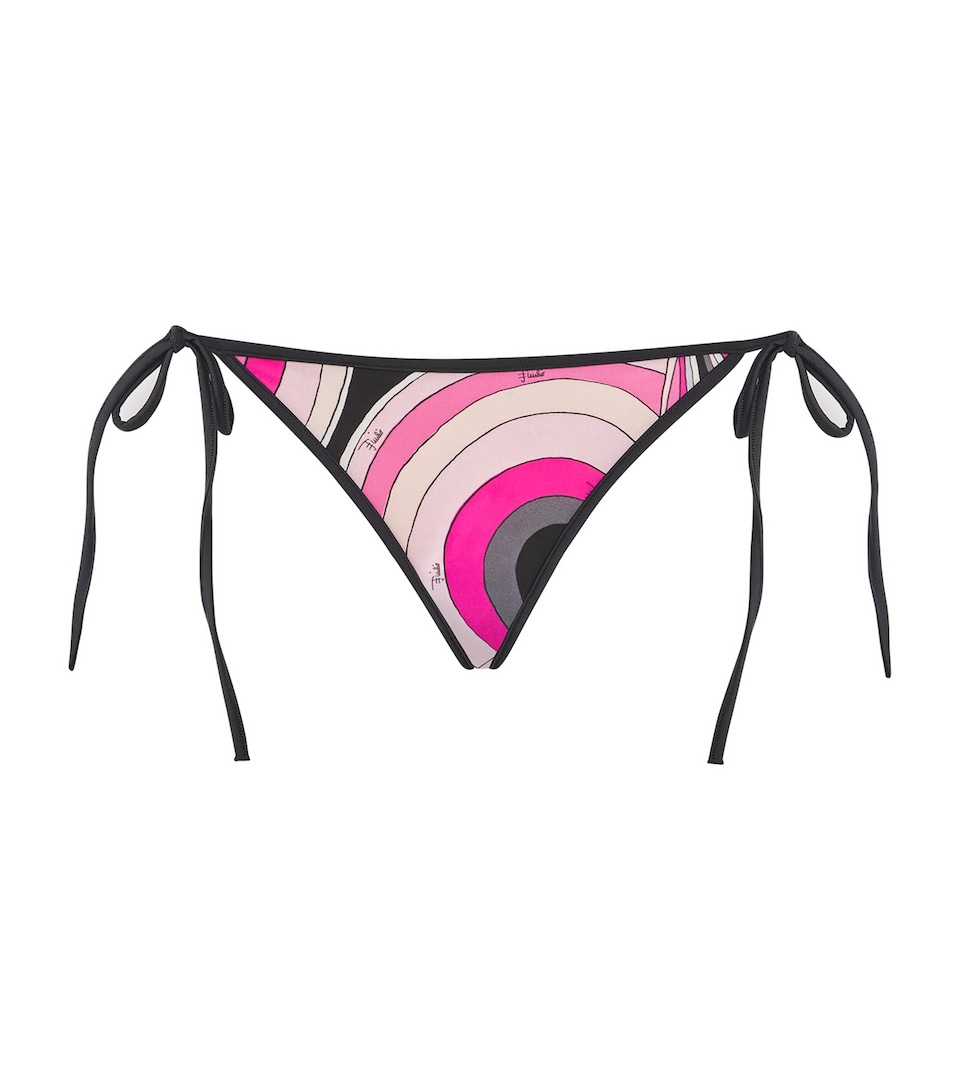 Iride Print Side-Tie Bikini Bottoms