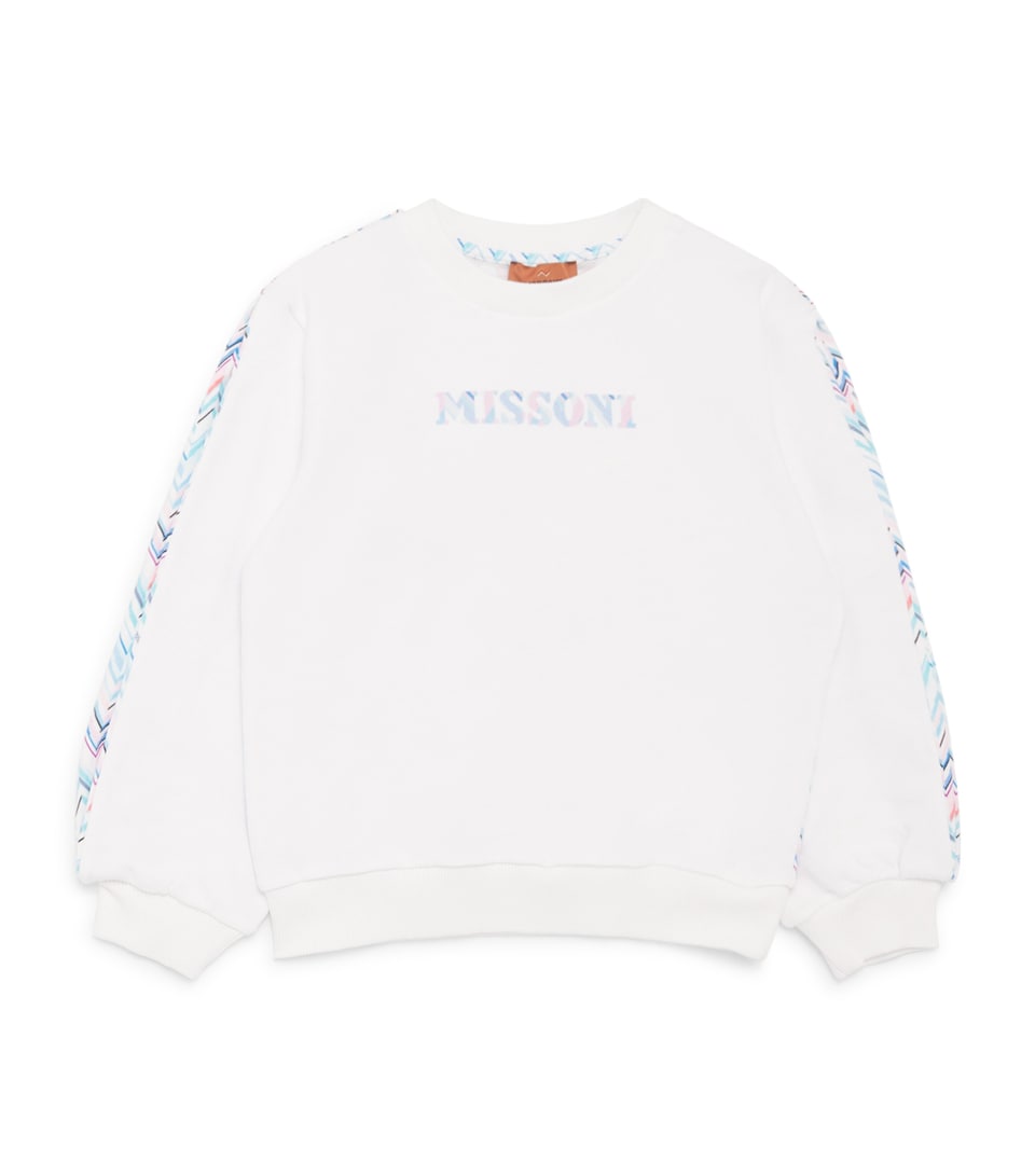 Missoni Kids Cotton Zigzag Logo Sweatshirt (4-14 Years)