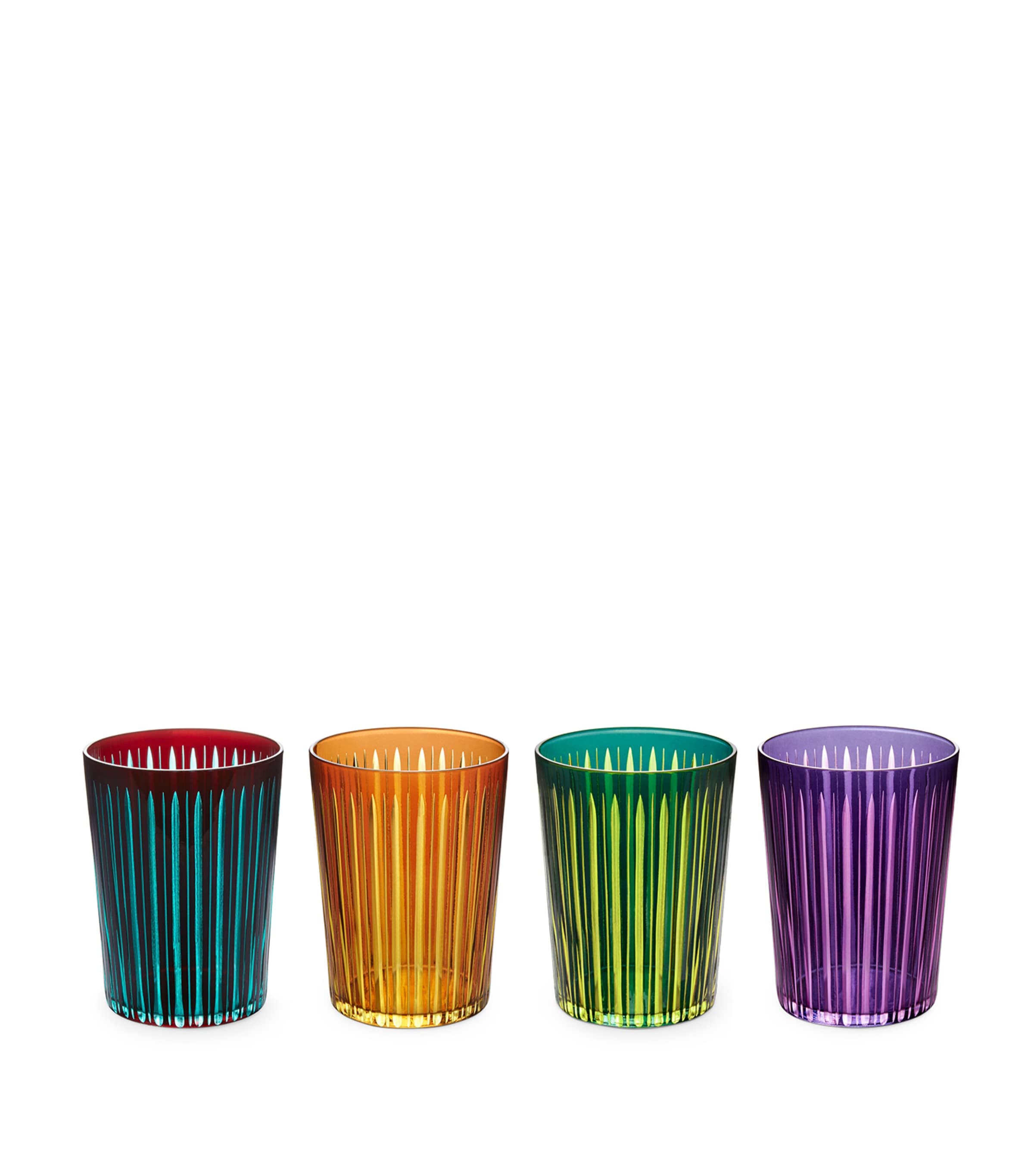 L'Objet Set of 4 Prism Highball Glasses