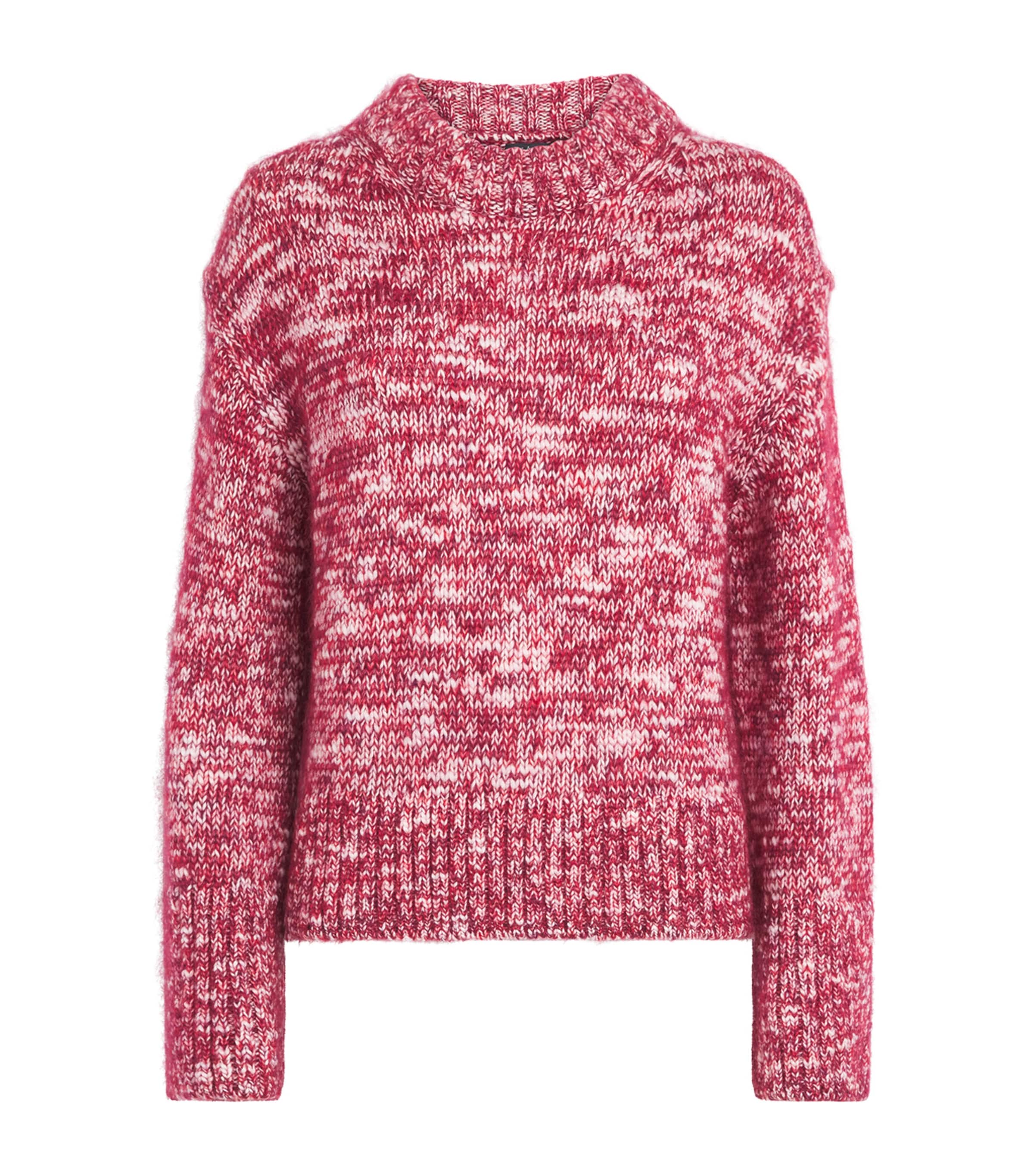 Rag & Bone Womens Wool-Mohair-Blend Marlee Sweater Red
