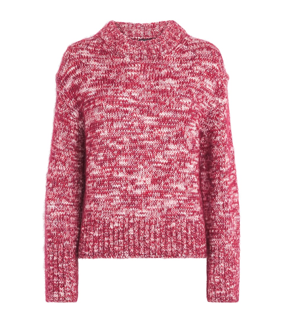 Rag & Bone Womens Wool-Mohair-Blend Marlee Sweater Red