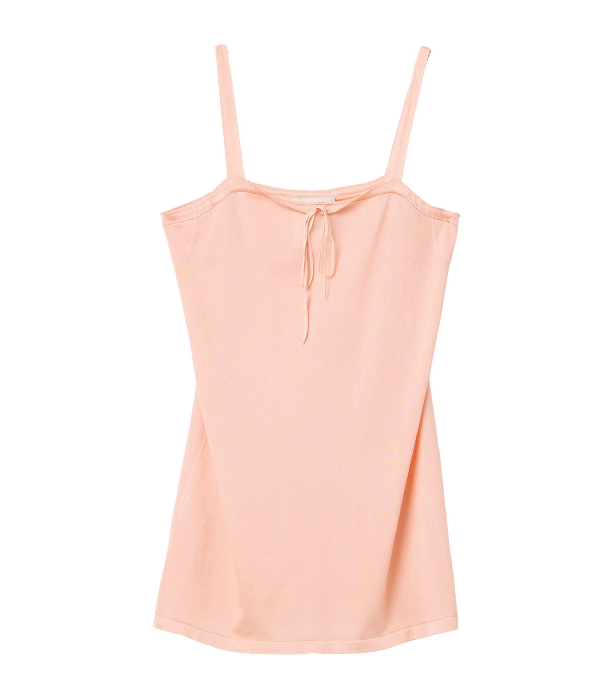 Miu Miu Womens Silk Slip Mini Dress Pink