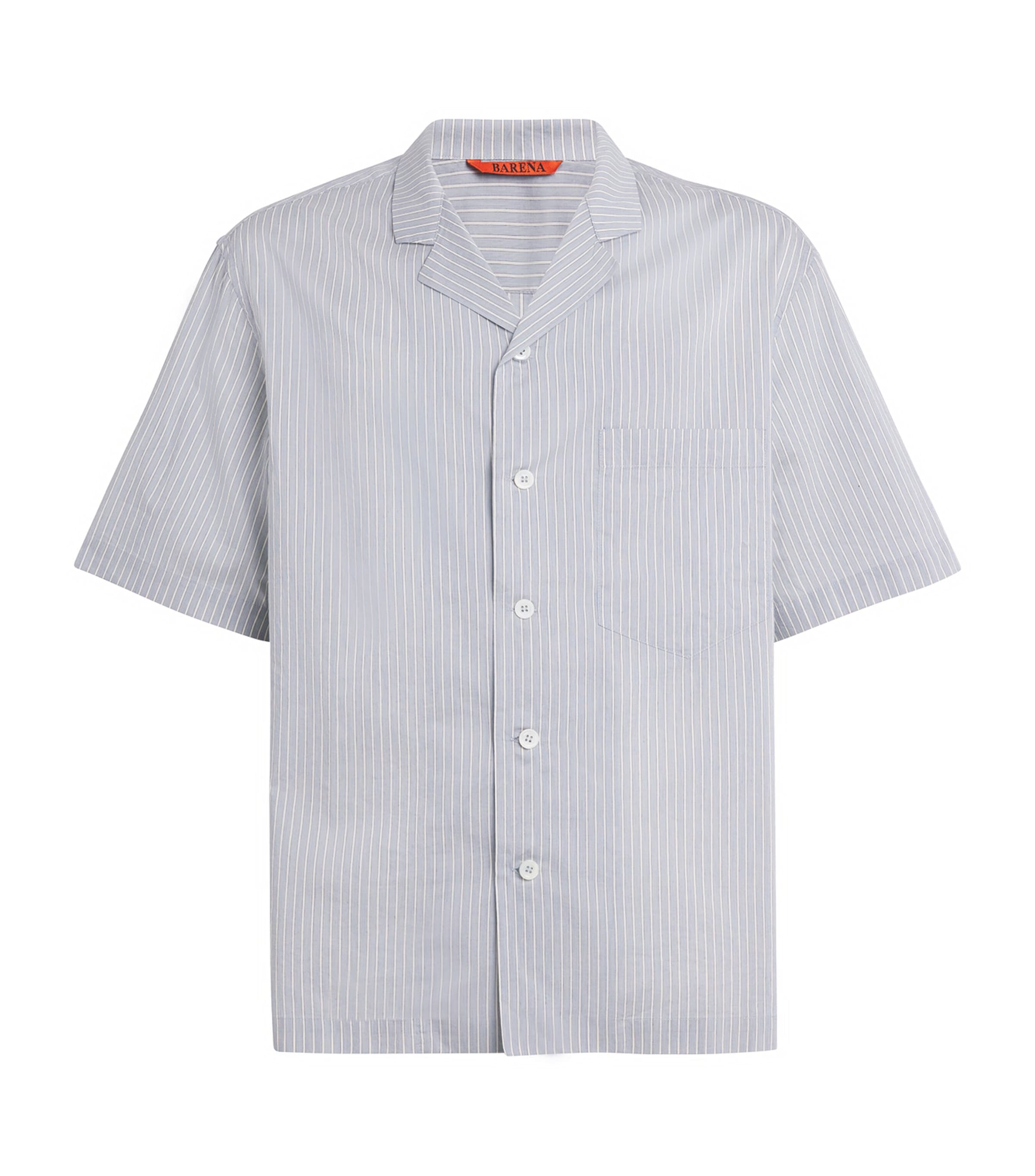 Cotton-Silk Striped Shirt