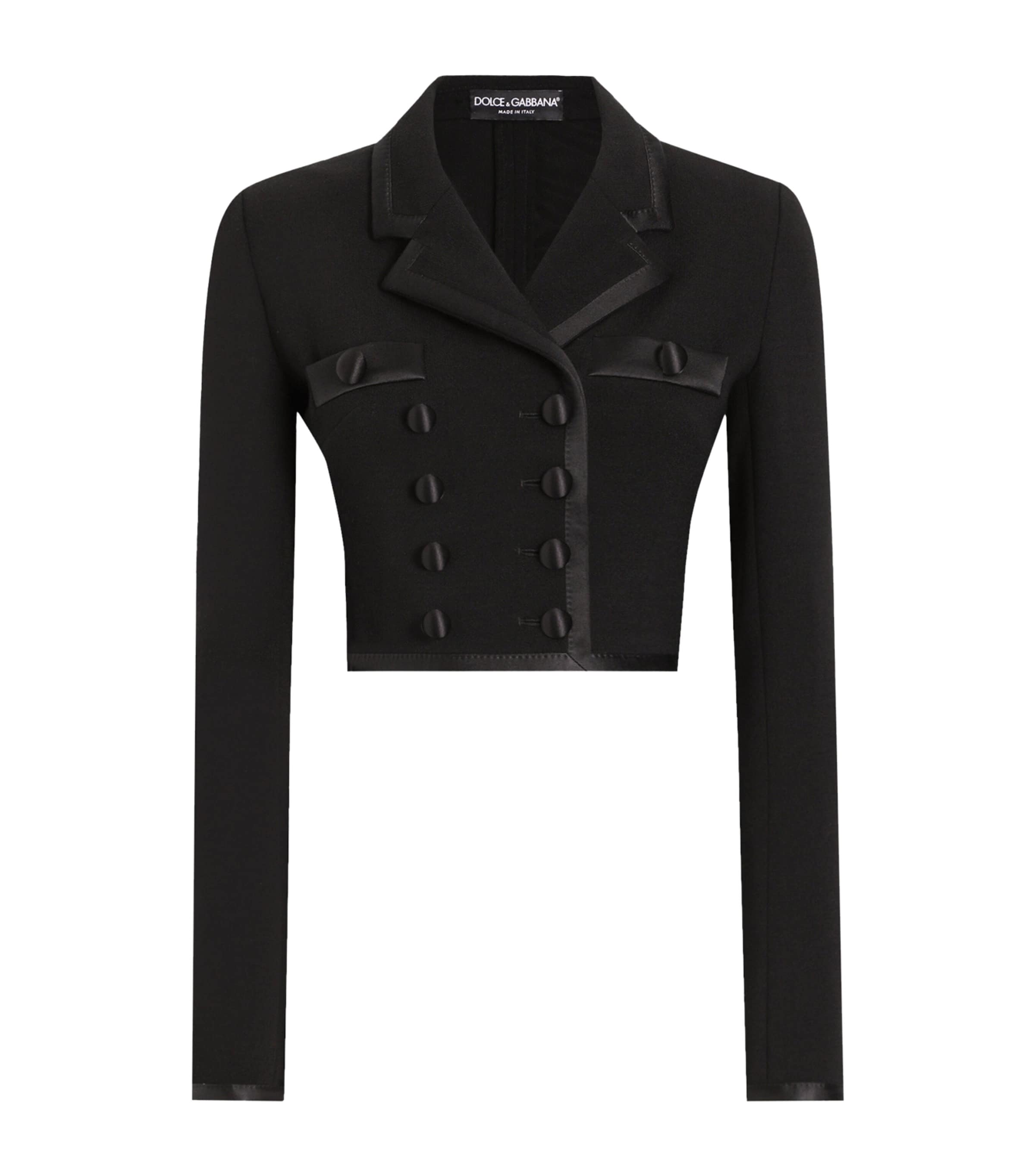 ジャケット Dolce & Gabbana 'Tuxedo' crop blazer Cropped tuxedo jacket in black - Dolce Gabbana | Mytheresa