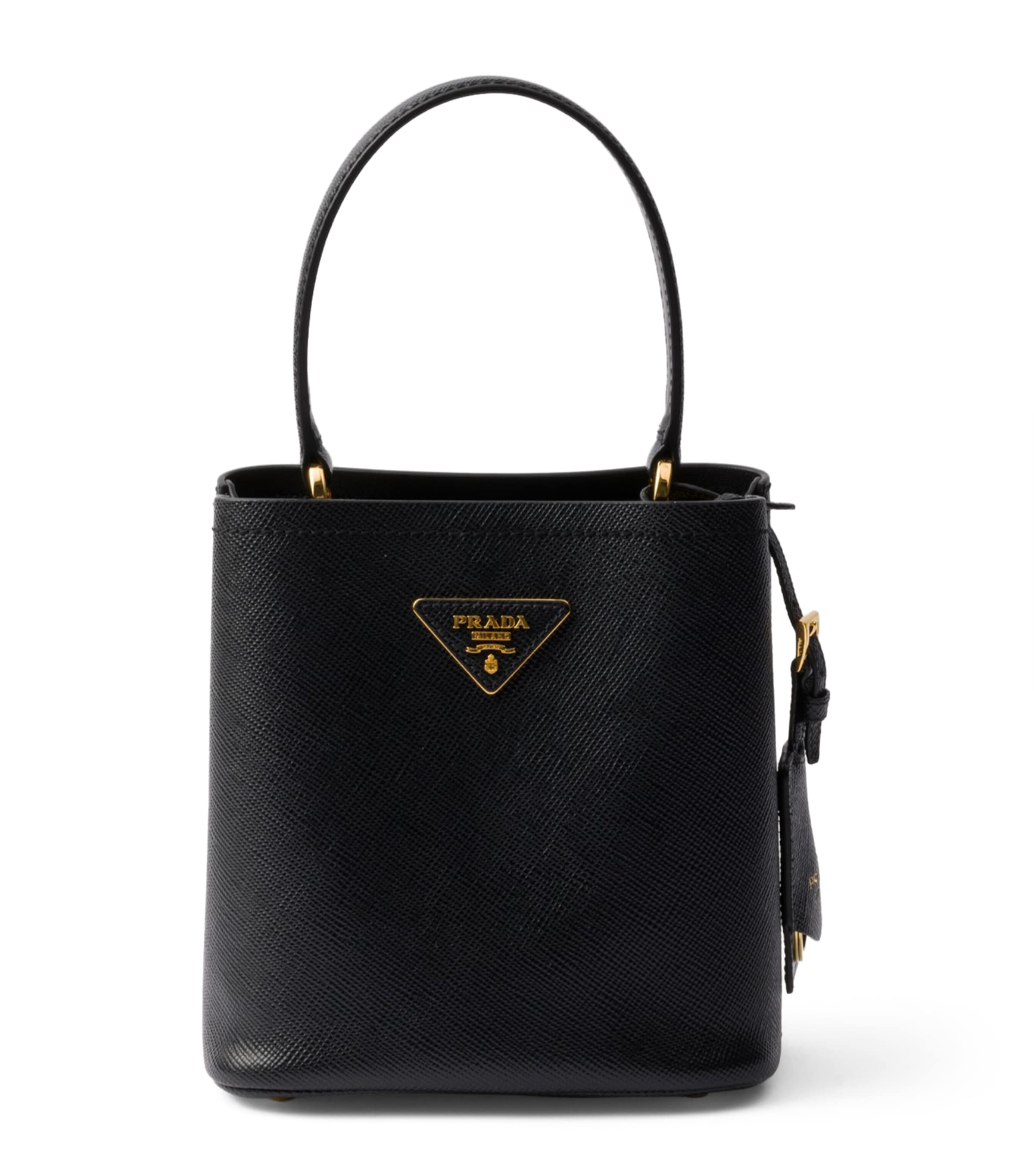 Saffiano Leather Panier Top-Handle Bag