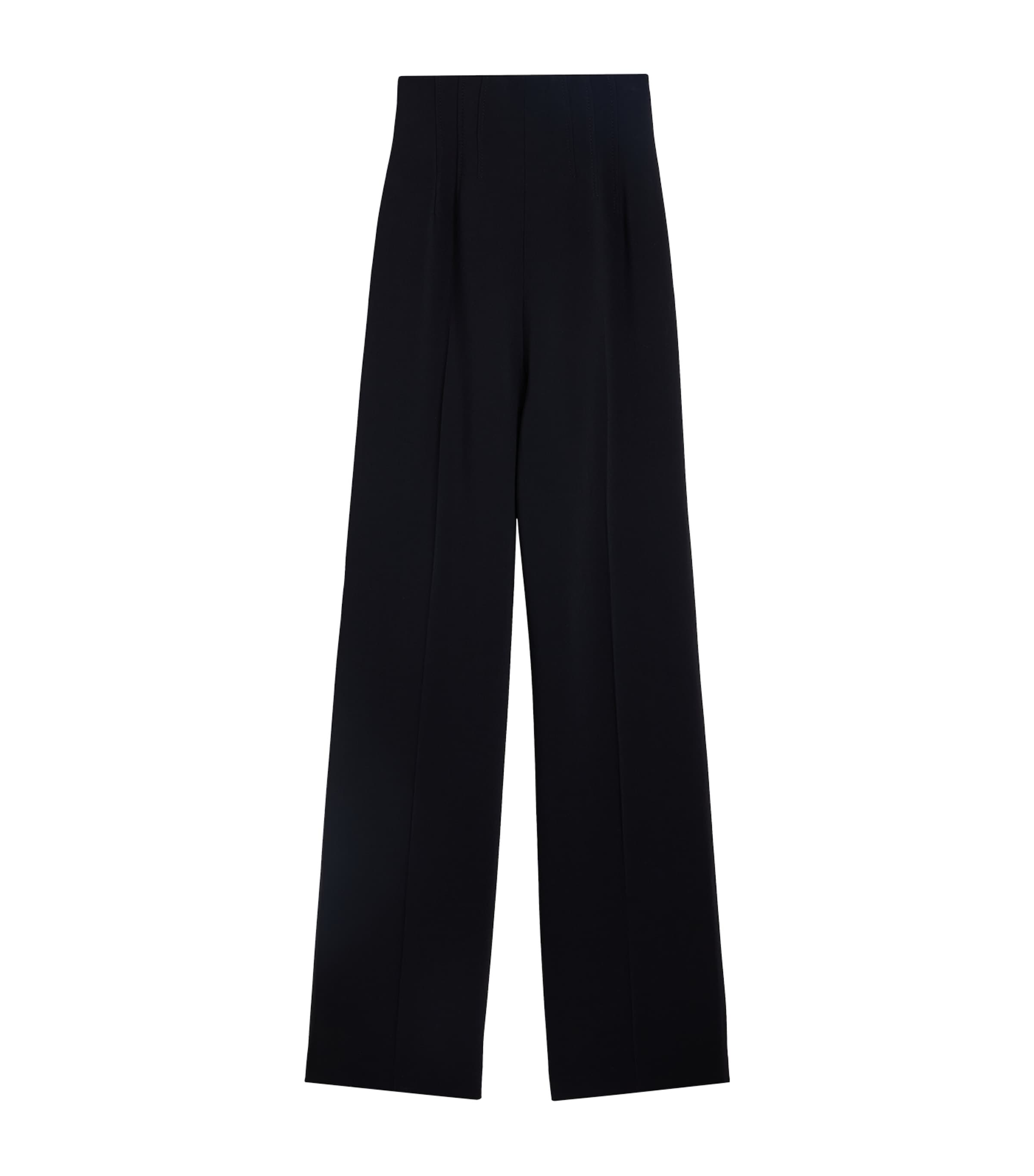 Schiaparelli Womens Silk-Wool Corset Trousers Black