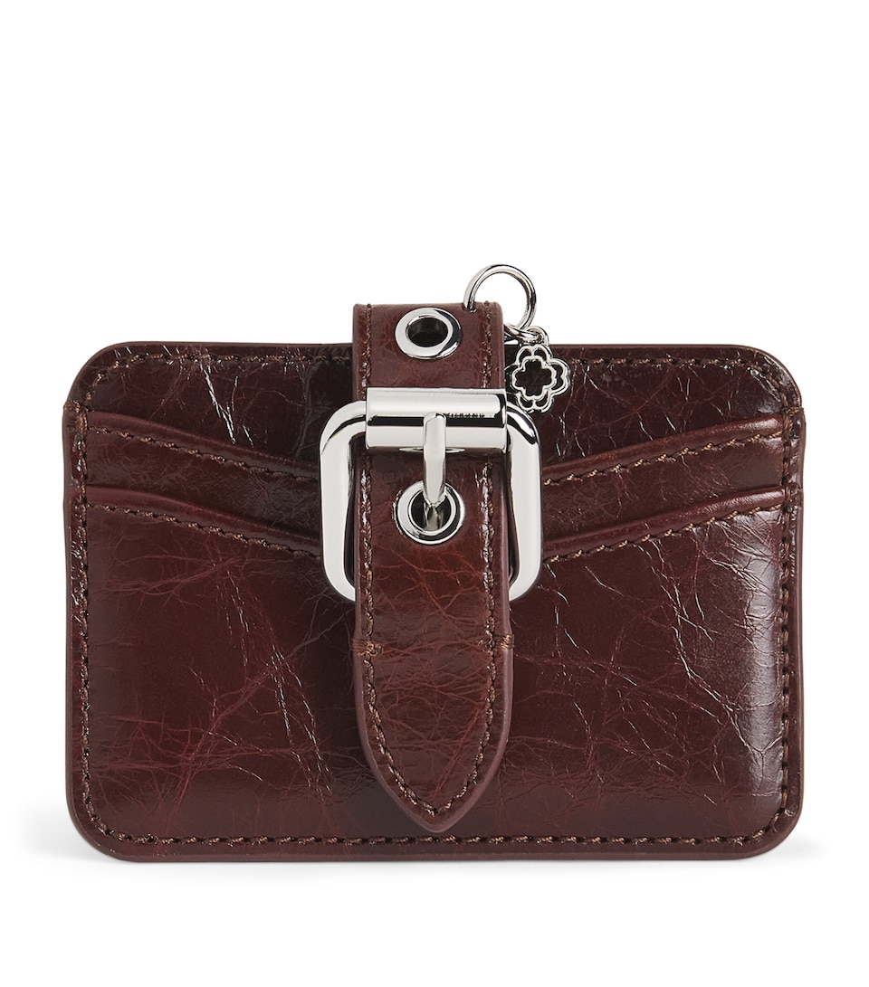 Cracked Leather Miss M Card Holder