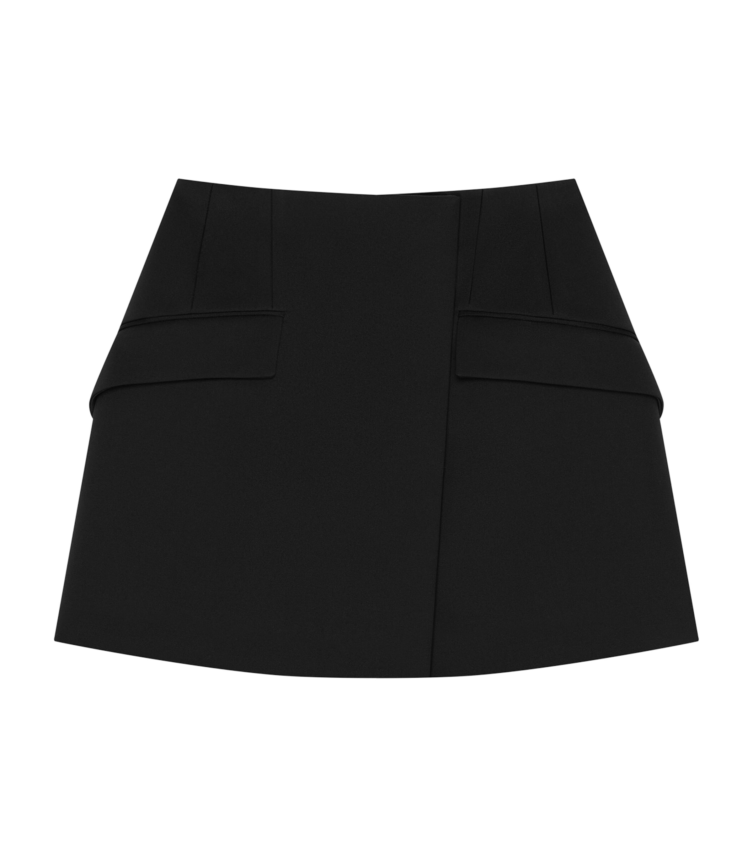 Wool Tailored Mini Skirt