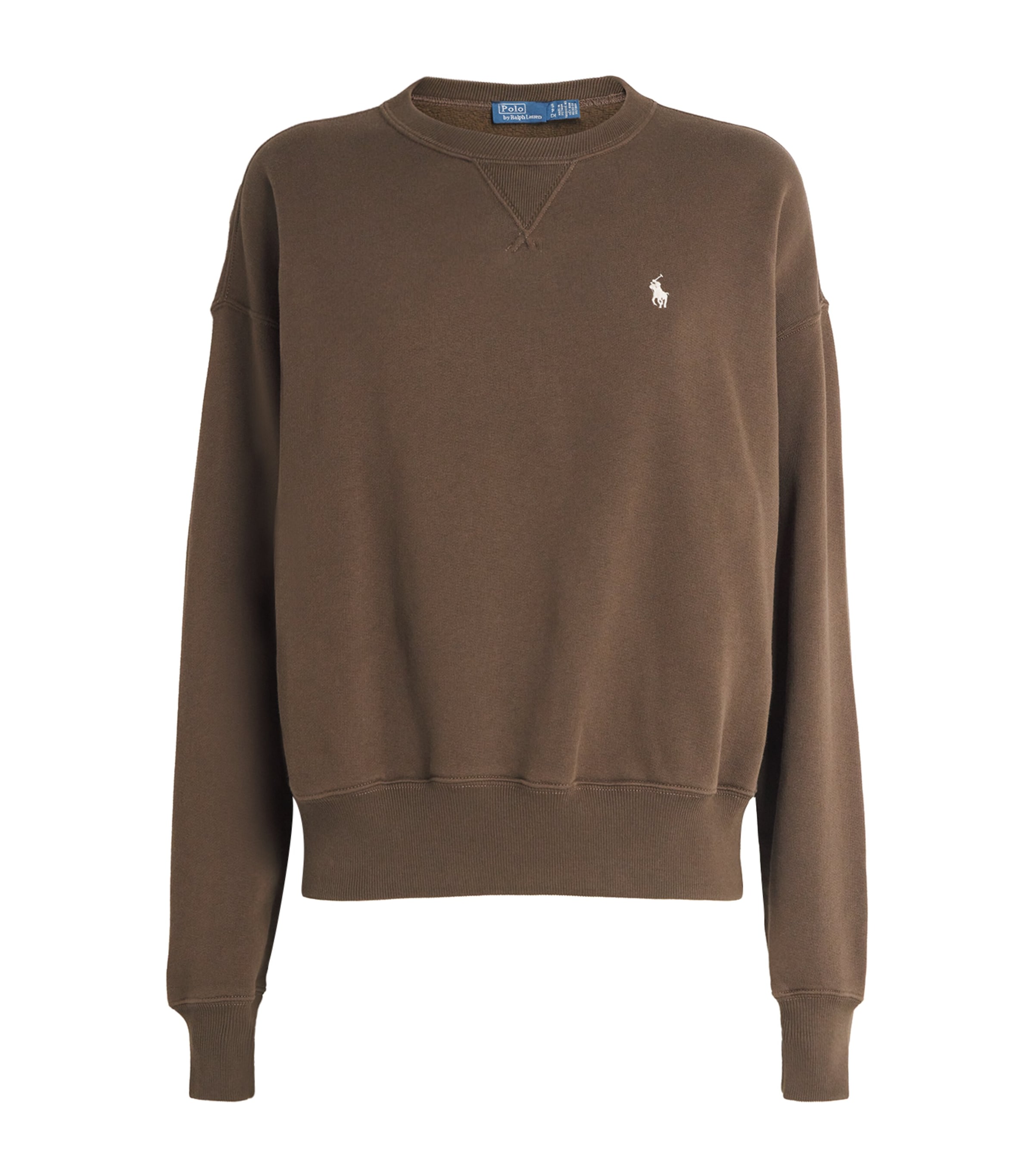 Cotton-Blend Polo Pony Sweatshirt