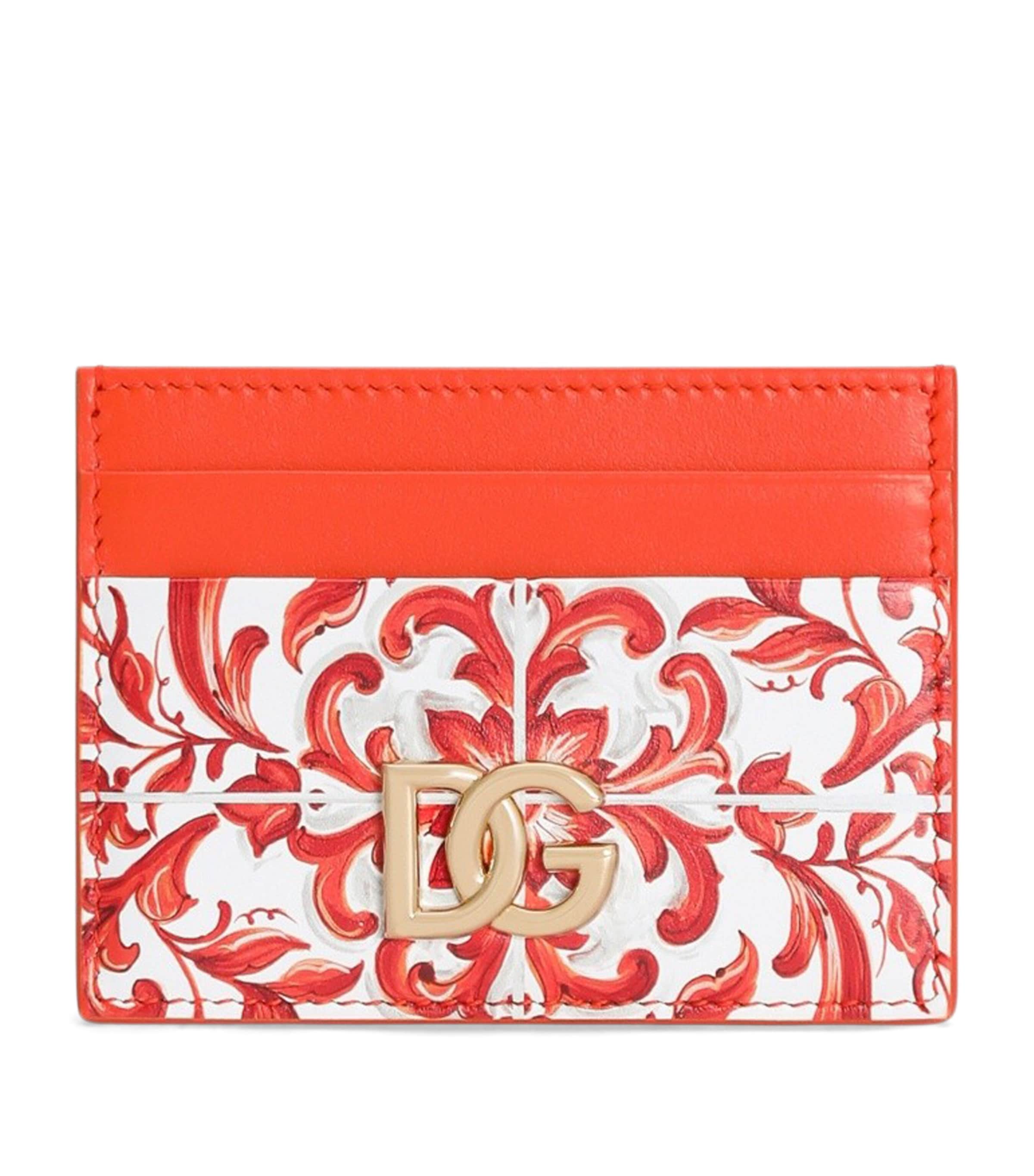 Dolce&Gabbana Calfskin Majolica Card Holder Maiolica Ora