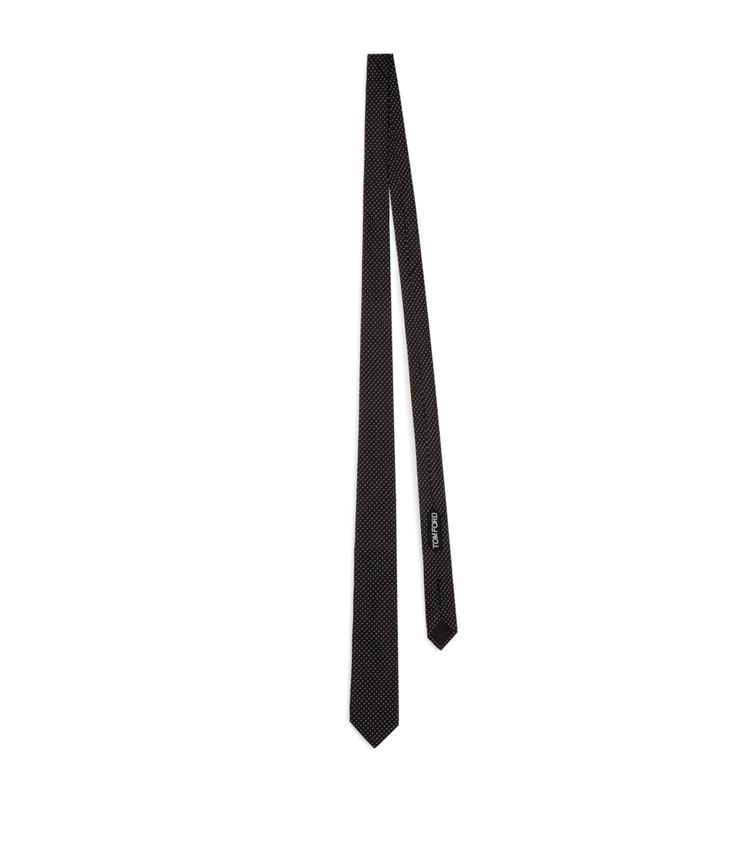 TOM FORD Mulberry Silk Micro-Dot Tie Nwa