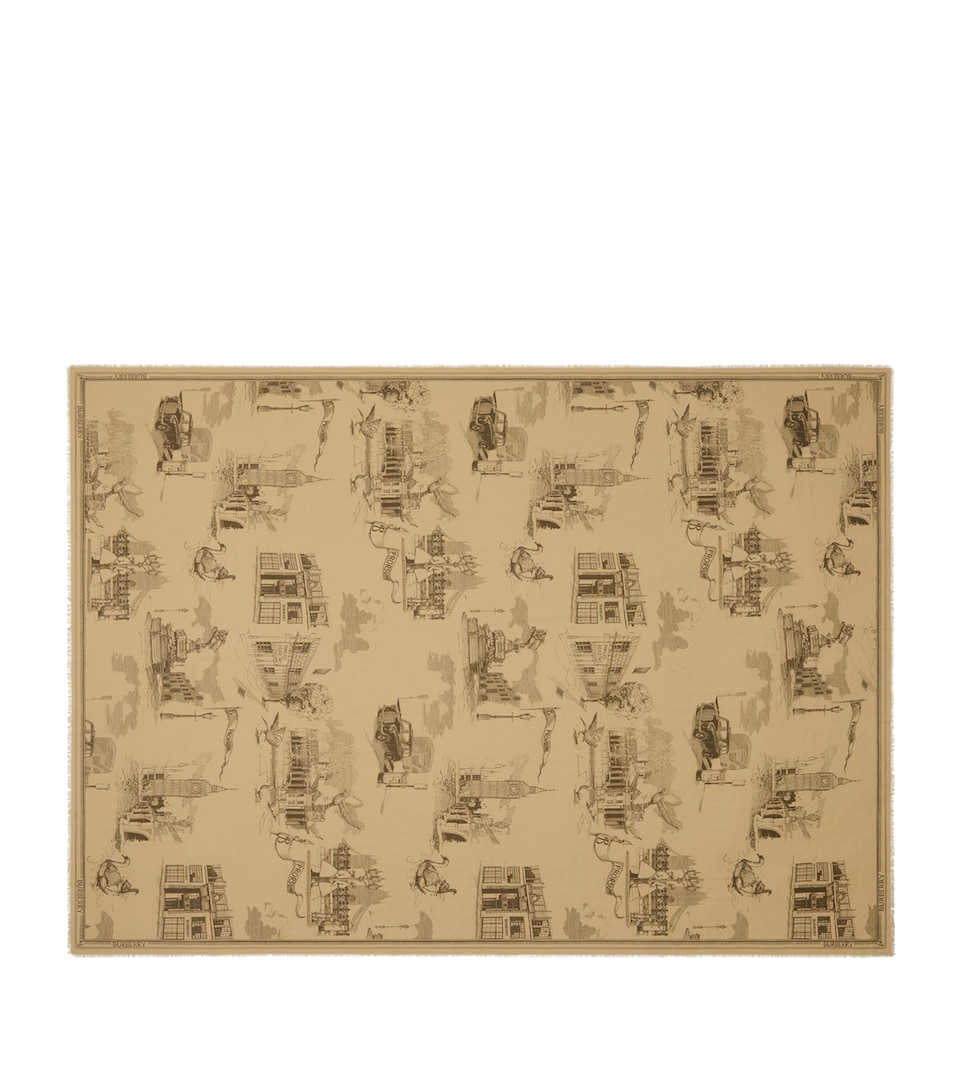 Silk-Wool London Landmarks Scarf