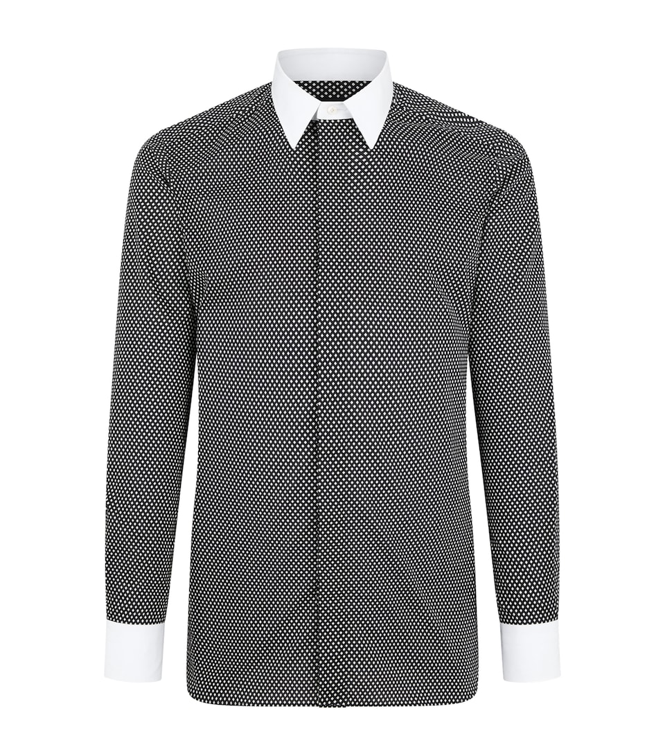 Cotton Contrast-Trim Shirt