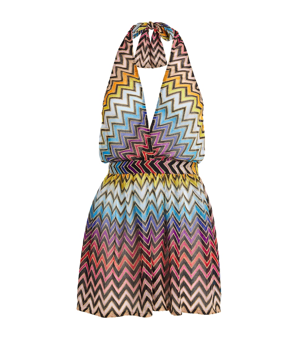 Zigzag Halterneck Playsuit