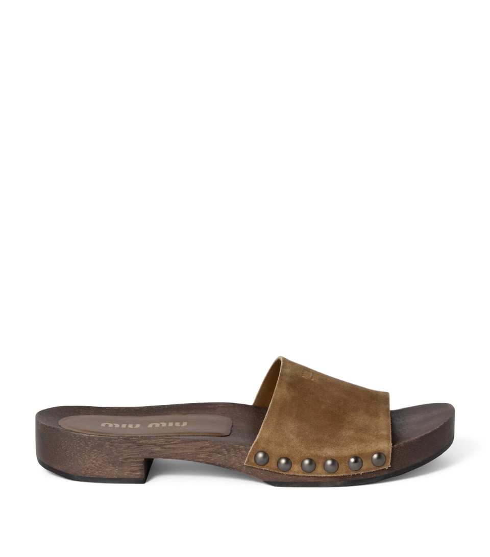 Suede Clogs