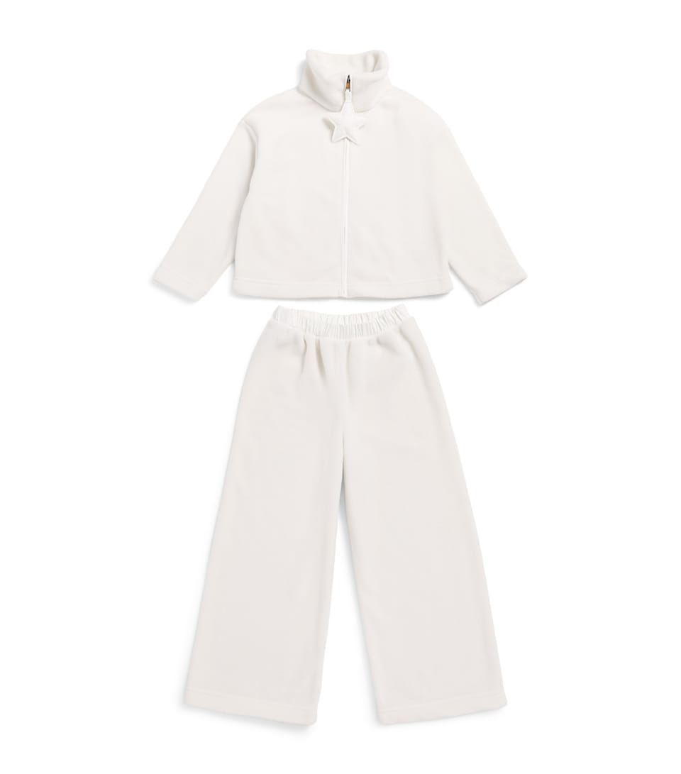 Il Gufo Fleece Jacket and Trousers (2-14 Years) Natural/milk