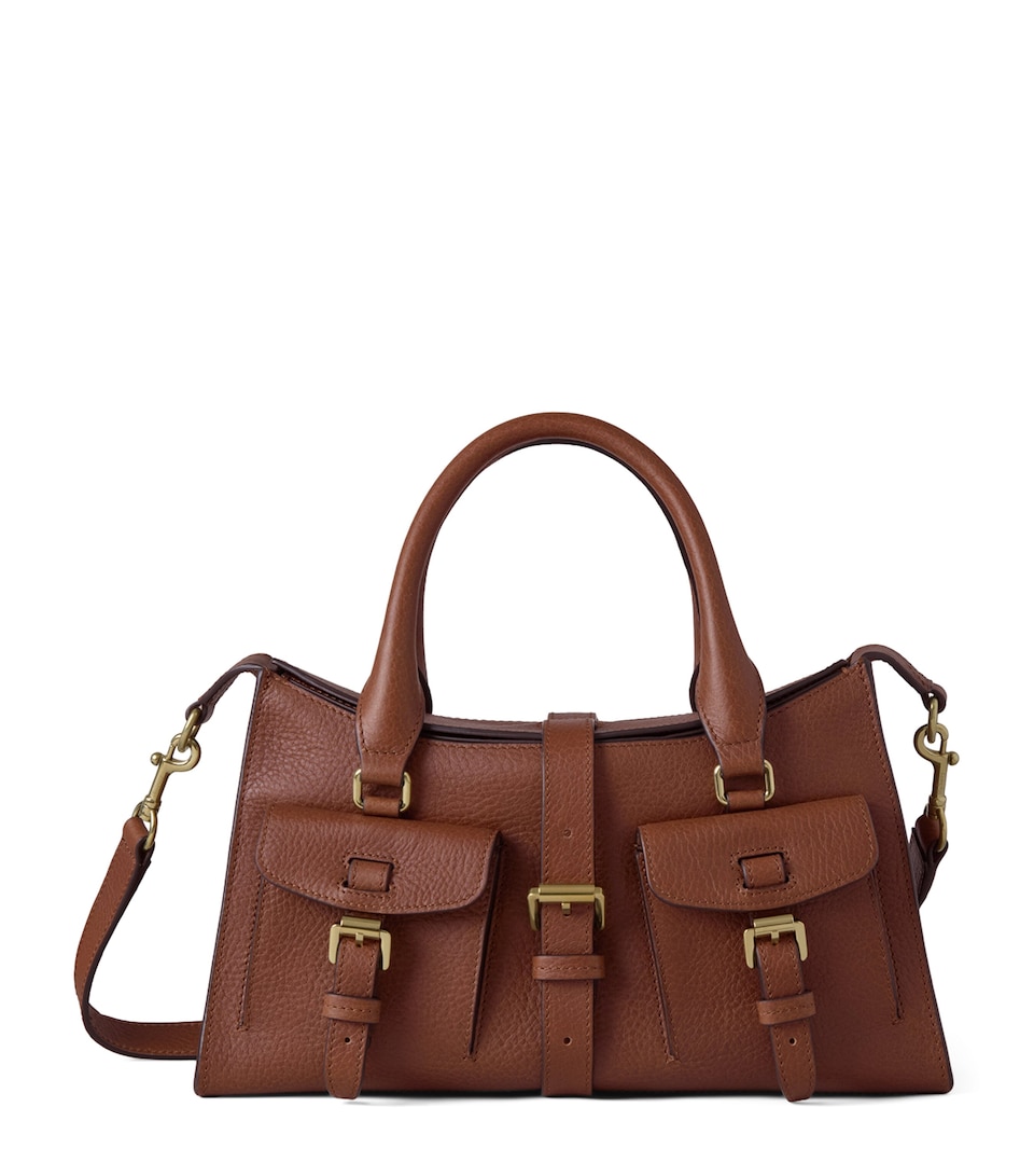Small Leather Roxanne Top-Handle Bag