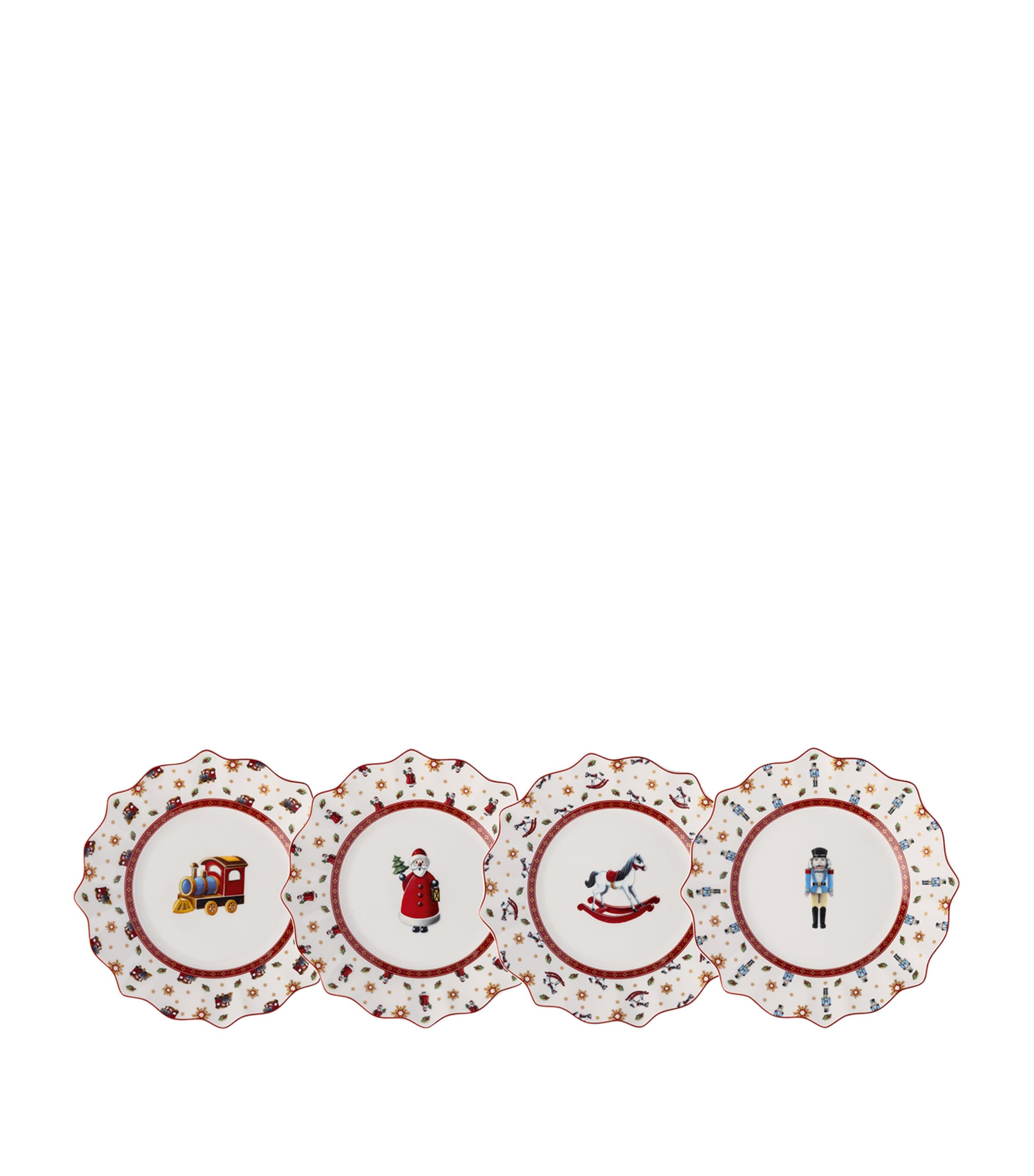 Porcelain Toy's Delight Anniversary Plates (Set of 4)