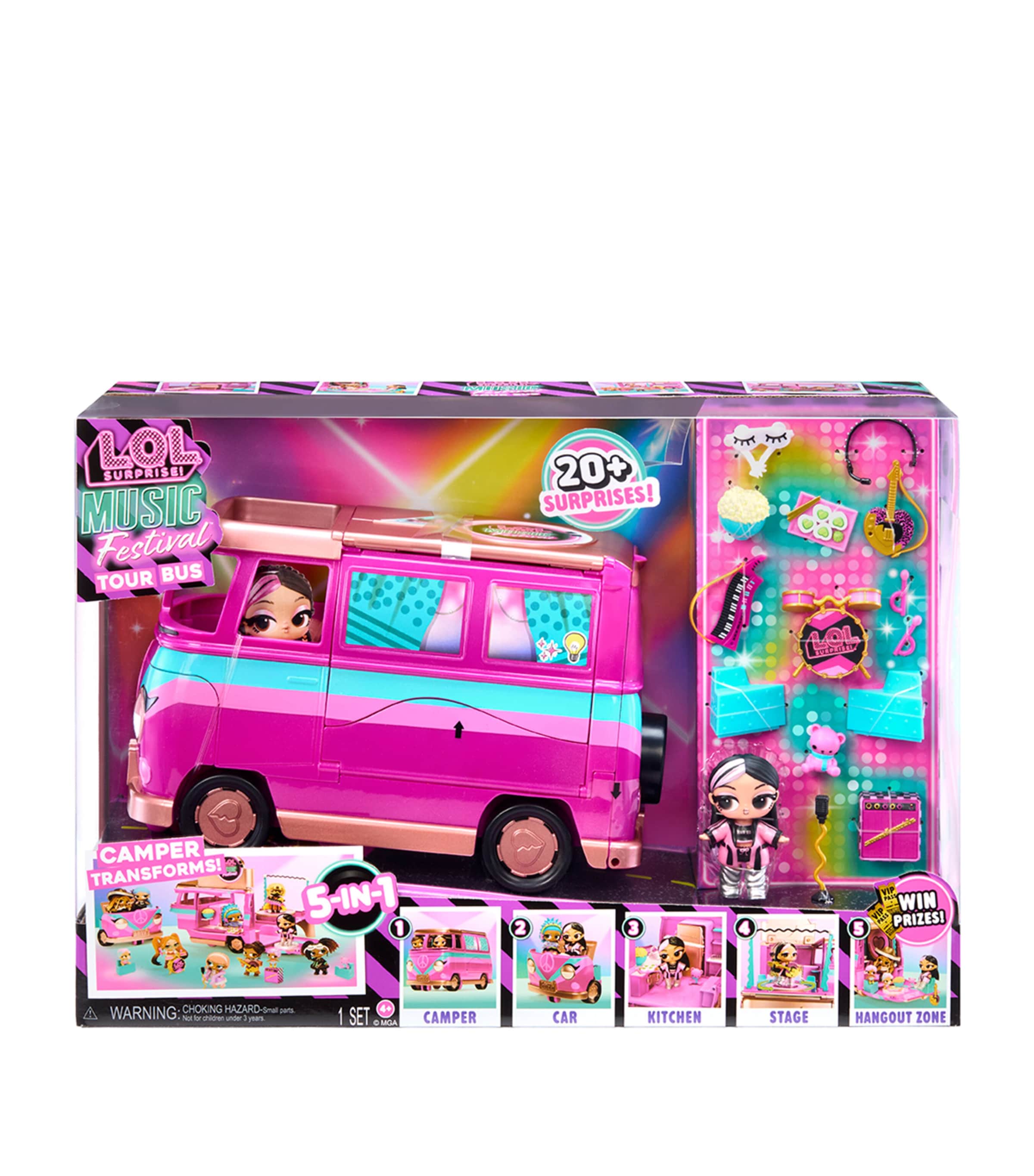 LOL Music Festival Tour Bus Playset