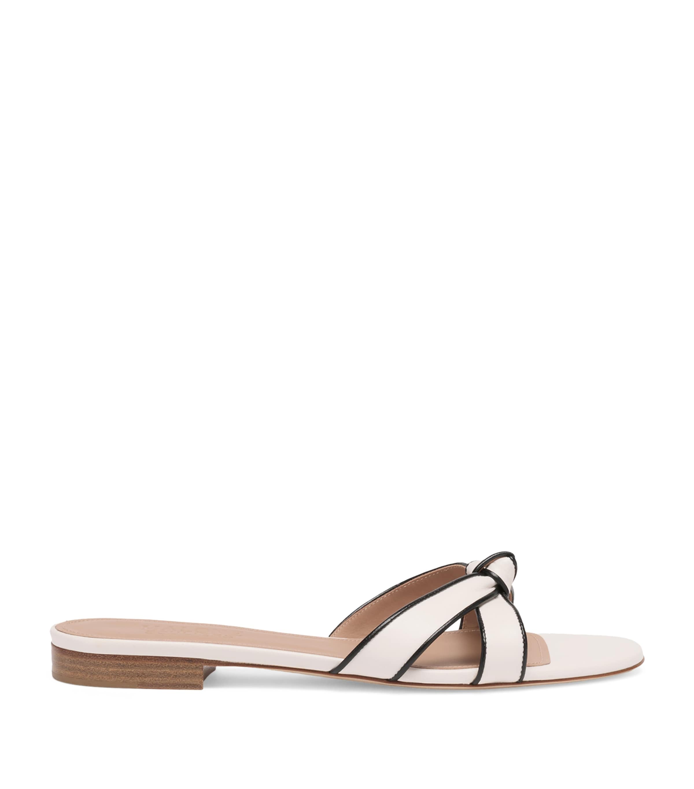 Nappa Leather Raquel Flat Sandals
