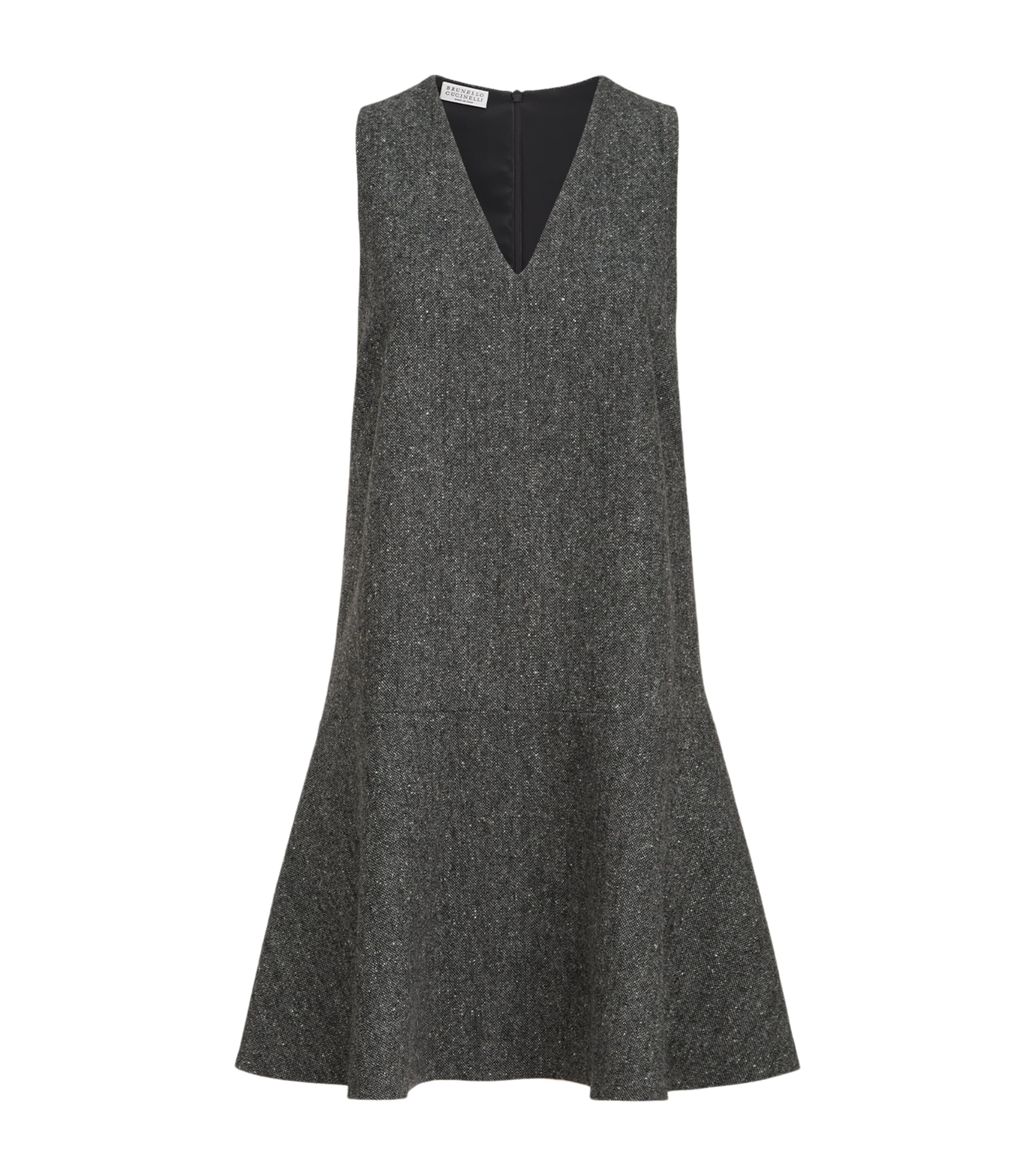 Brunello Cucinelli Womens Virgin Wool Mini Dress