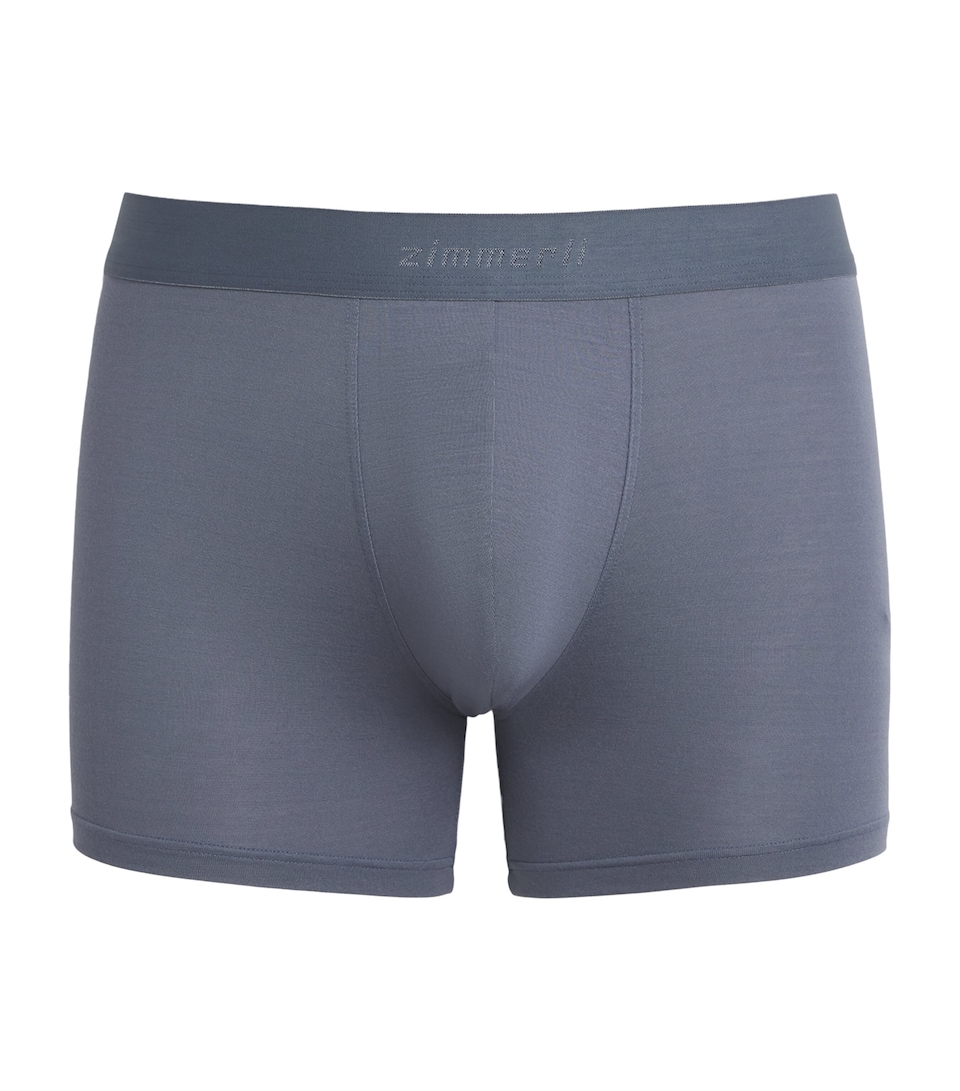 Zimmerli Mens 700 Pureness Boxer Briefs Slate
