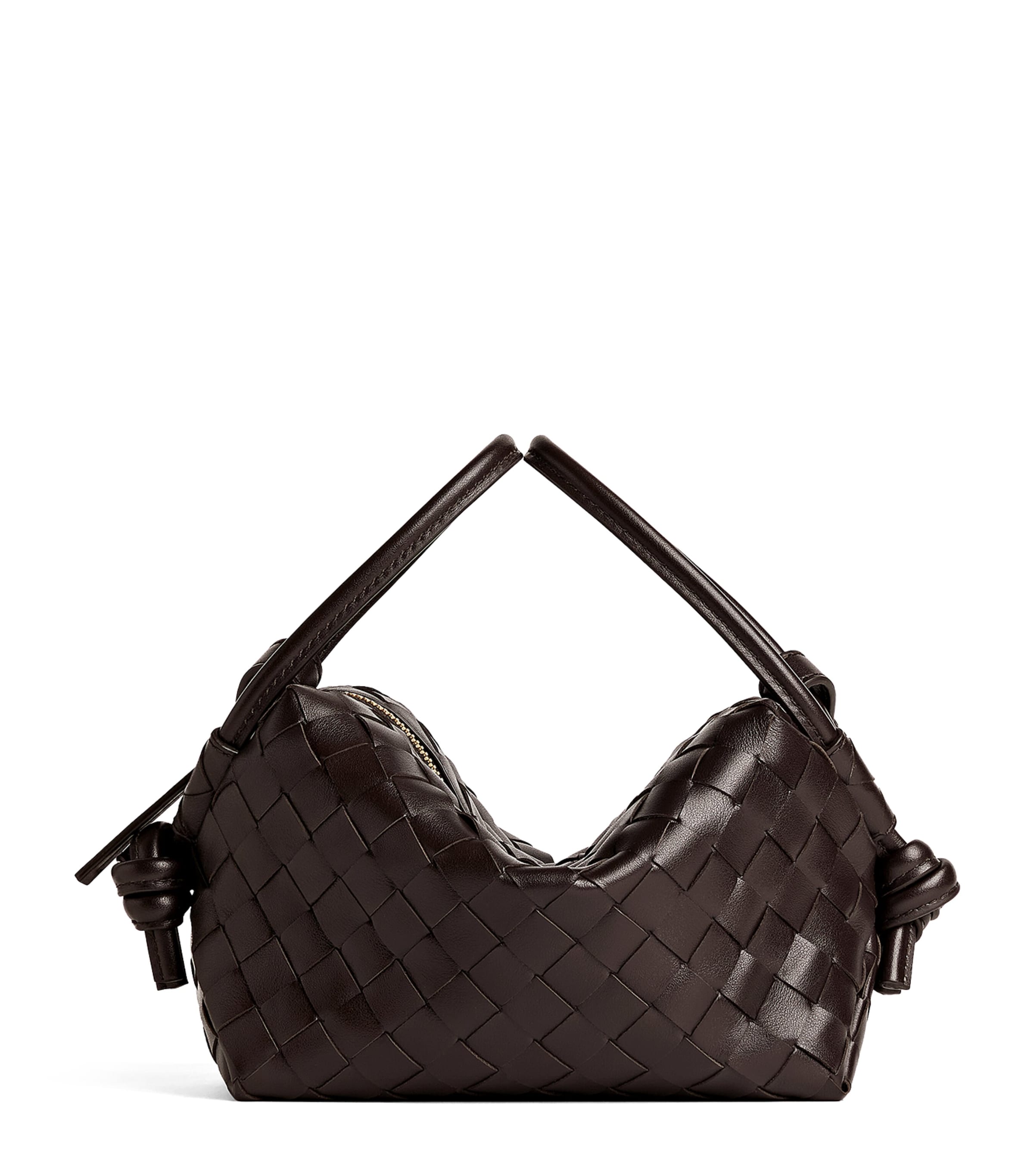 Leather Intrecciato Loop Cross-Body Bag