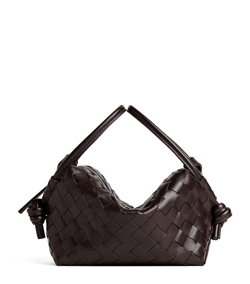 Leather Intrecciato Loop Cross-Body Bag