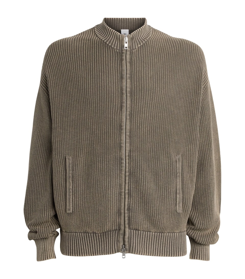 Won Hundred Mens Cotton Knitted Bradley Cardigan Rock Ridge
