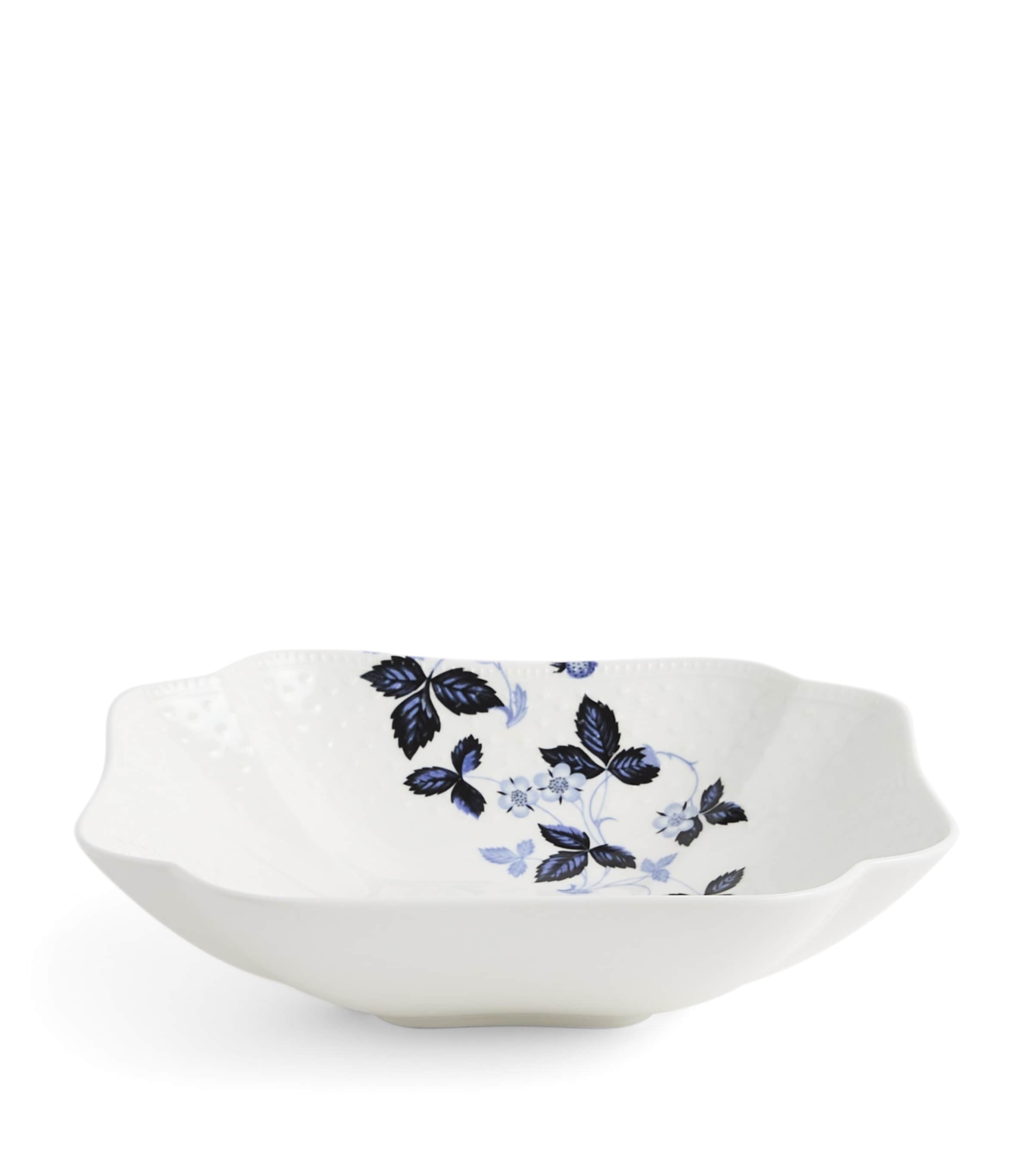 Wedgwood Wild Strawberry Inky Blue Shallow Bowl (23cm) Blue