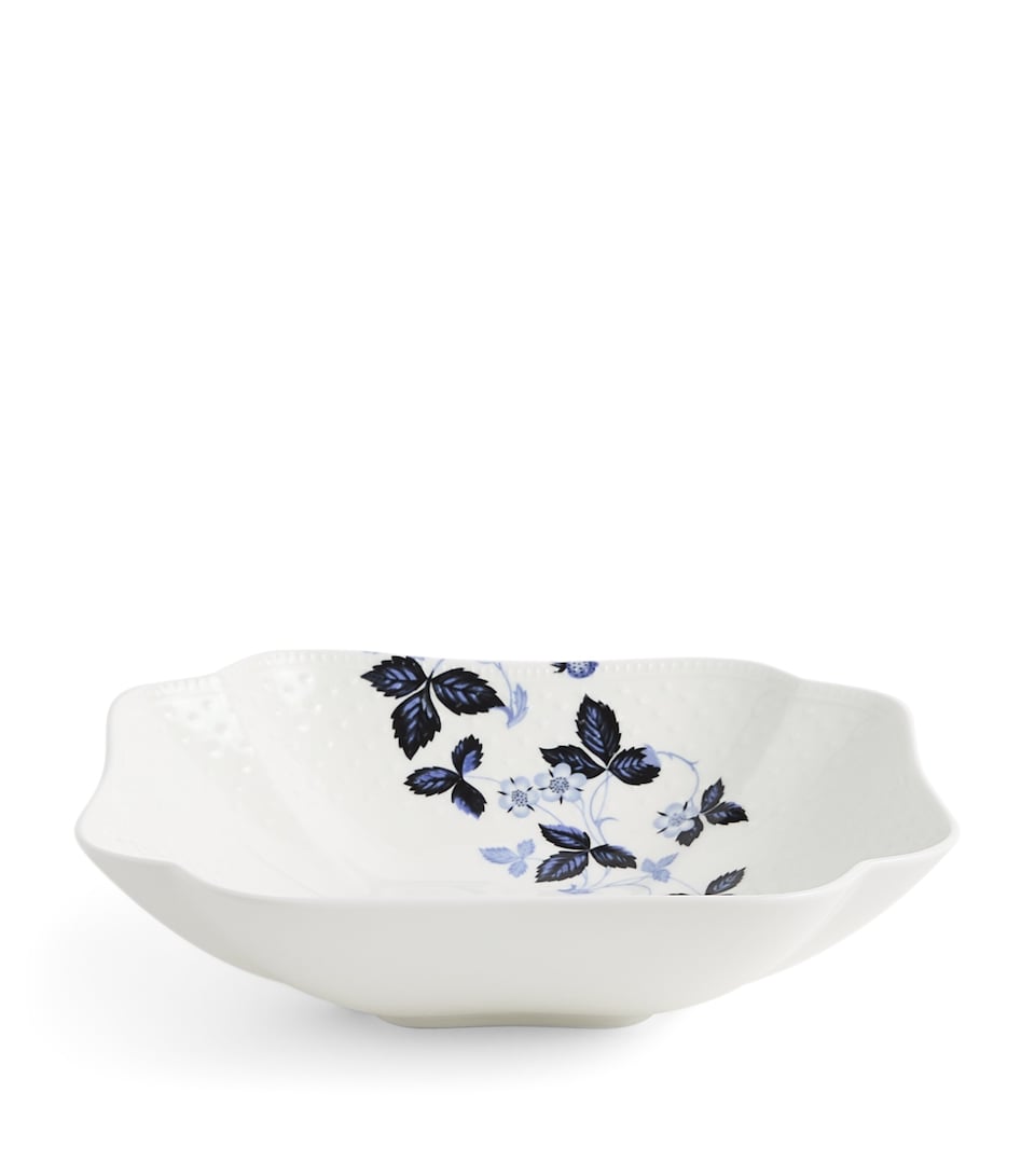 Wedgwood Wild Strawberry Inky Blue Shallow Bowl (23cm) Blue