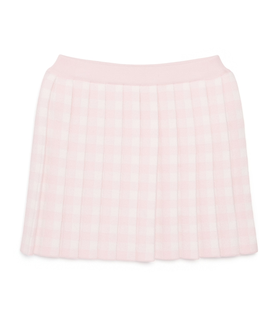 Cotton-Blend Check Pleated Skirt (2-12 Years)