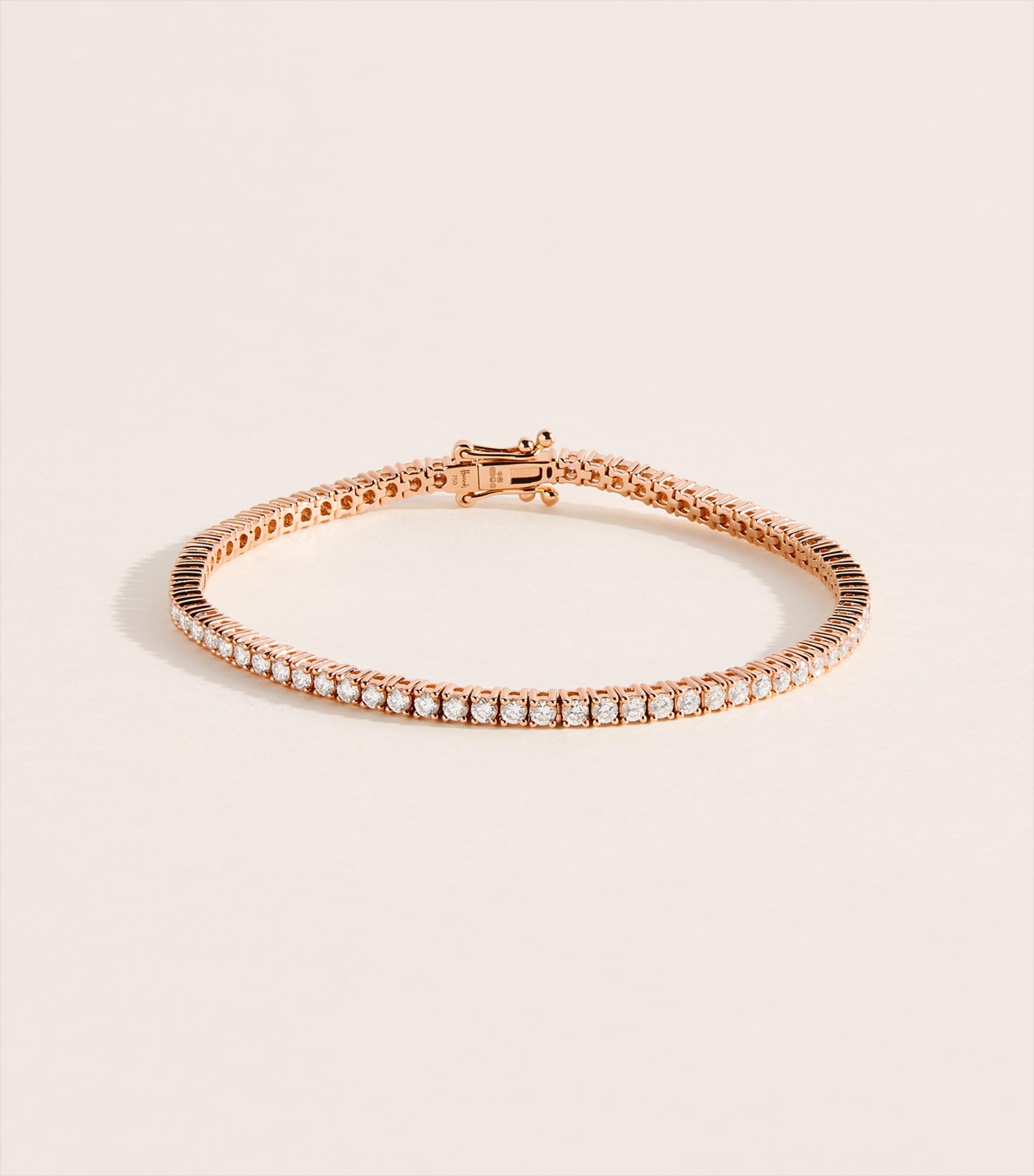 Harrods Rose Gold and Diamond Tennis Bracelet (2.00ct) Rose Gold